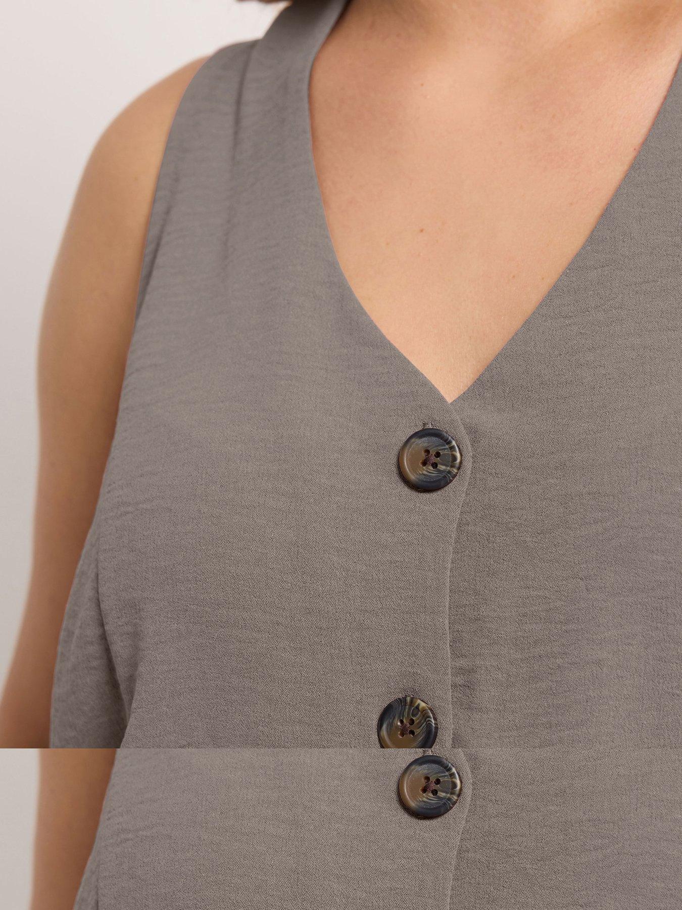 Image 4 of 5 of Yours Curve Waistcoat Vest