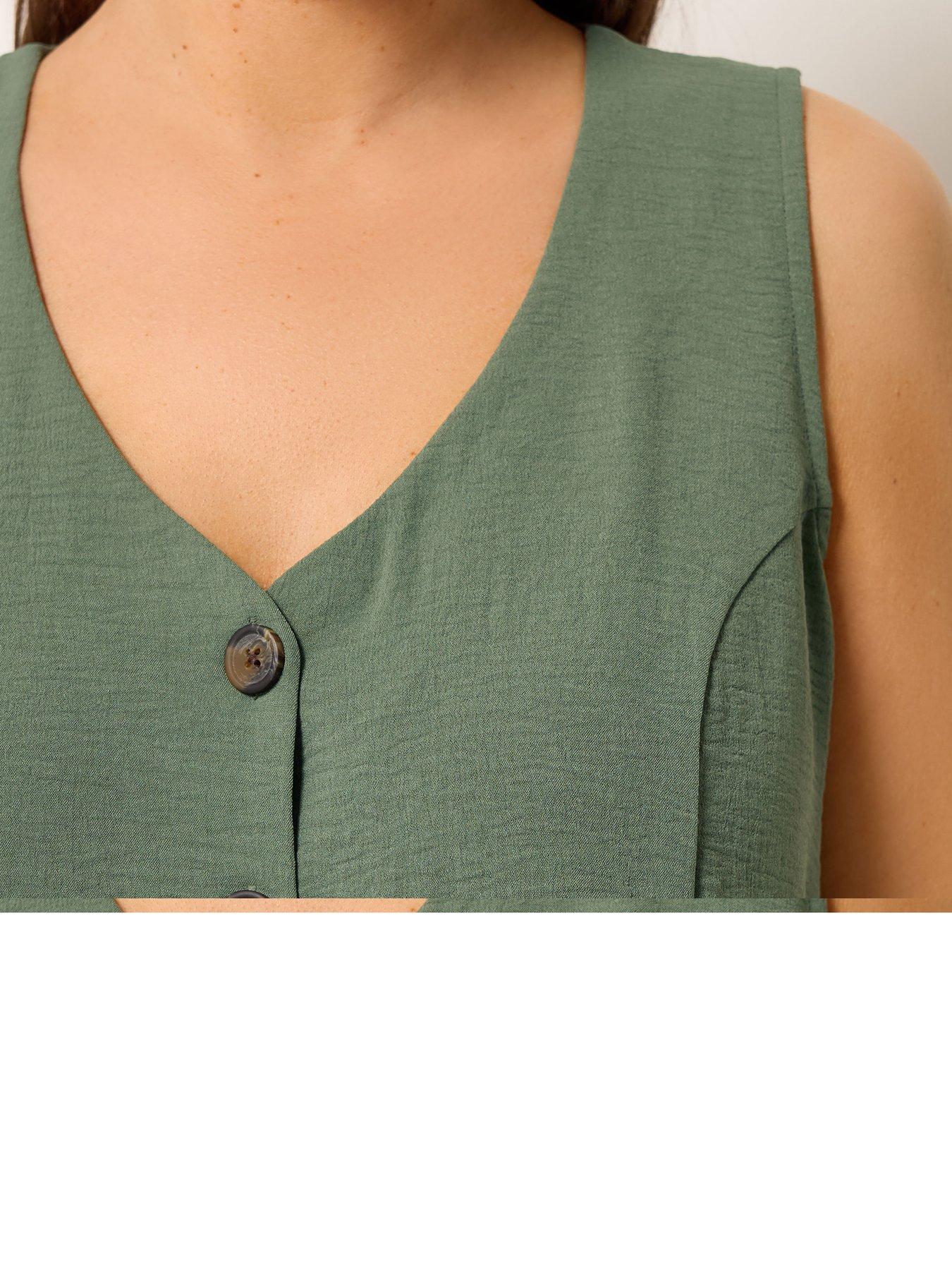 yours-curve-waistcoat-vest-greenoutfit