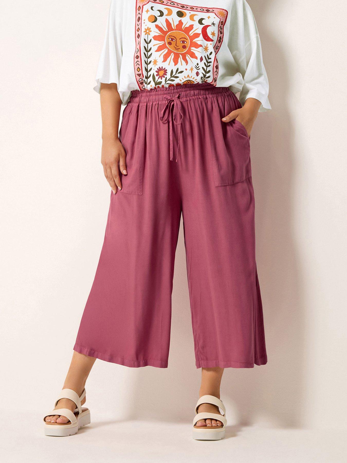 Image 1 of 5 of Yours Curve Chambray Culotte