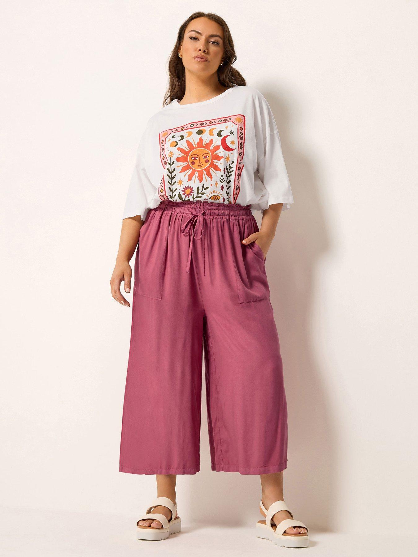 Image 3 of 5 of Yours Curve Chambray Culotte