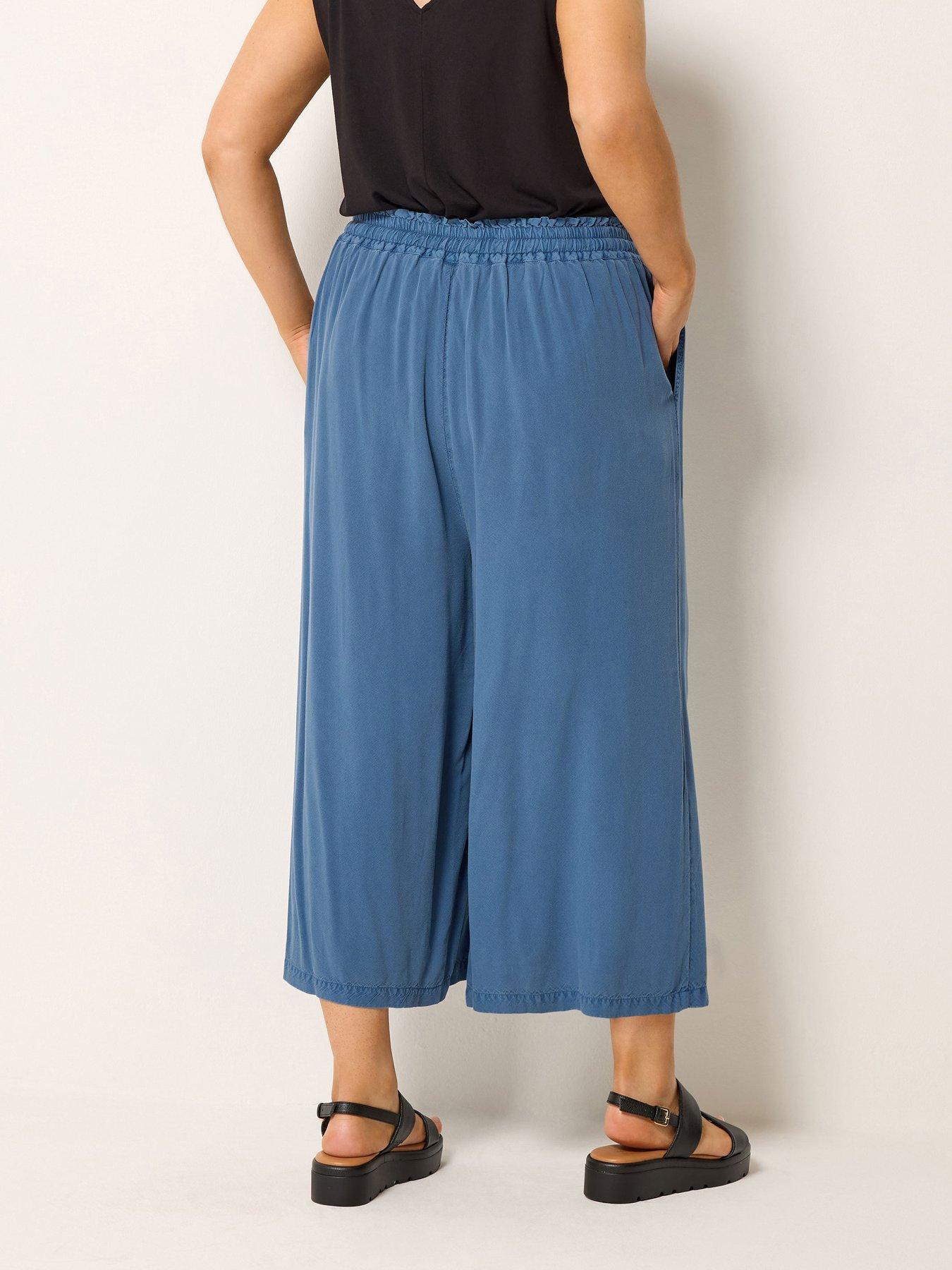 Image 2 of 5 of Yours Curve Chambray Culotte