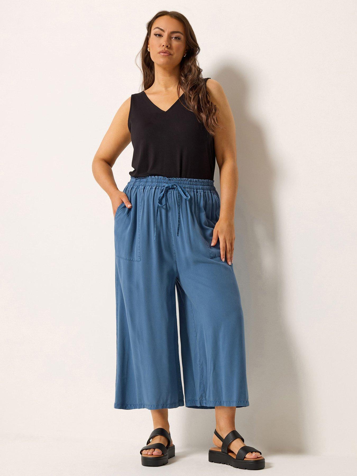 Image 3 of 5 of Yours Curve Chambray Culotte