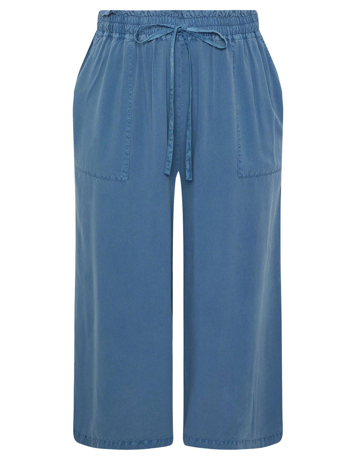 Image 5 of 5 of Yours Curve Chambray Culotte