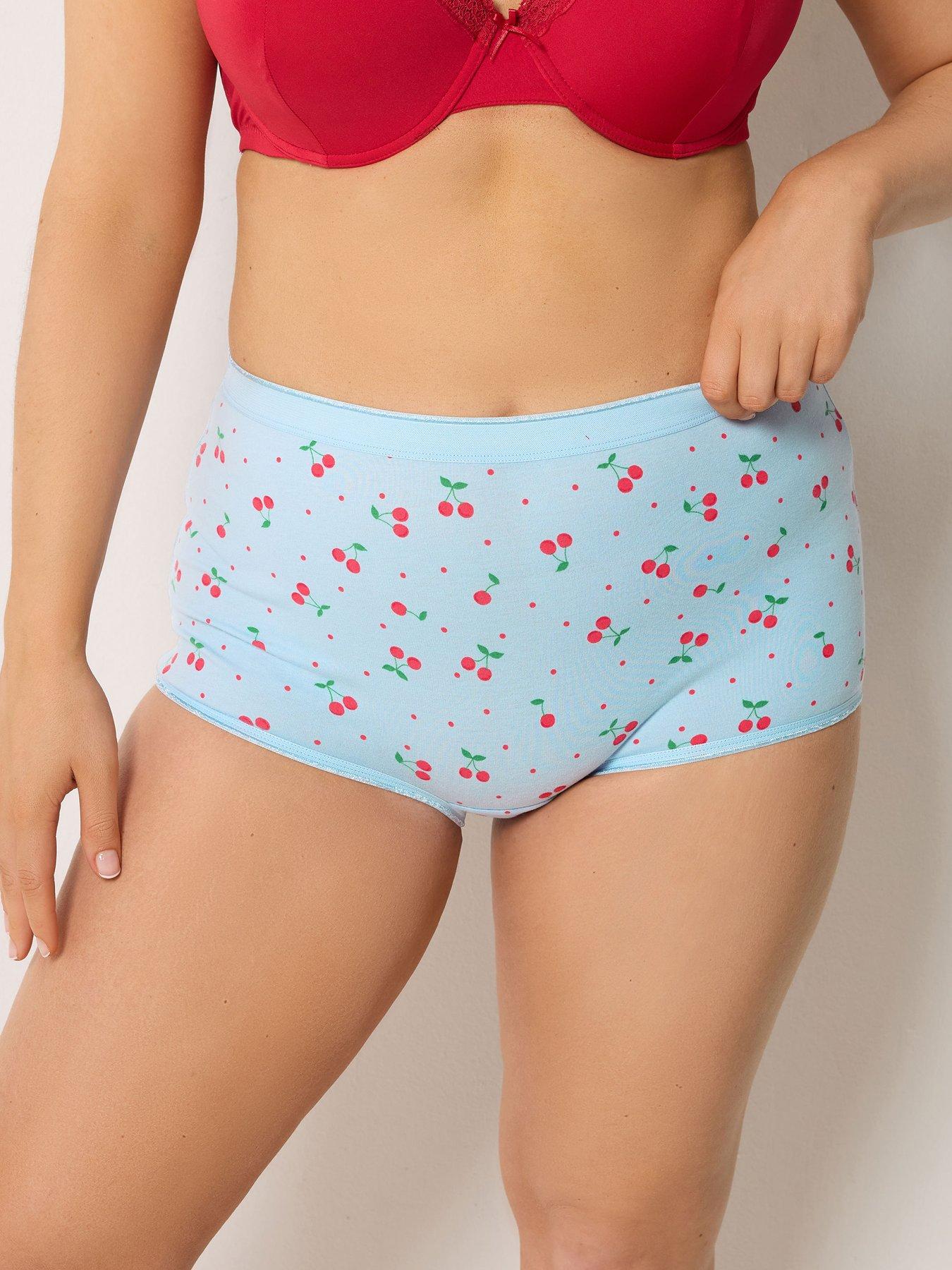 yours-curve-5-pack-berry-print-shortsback