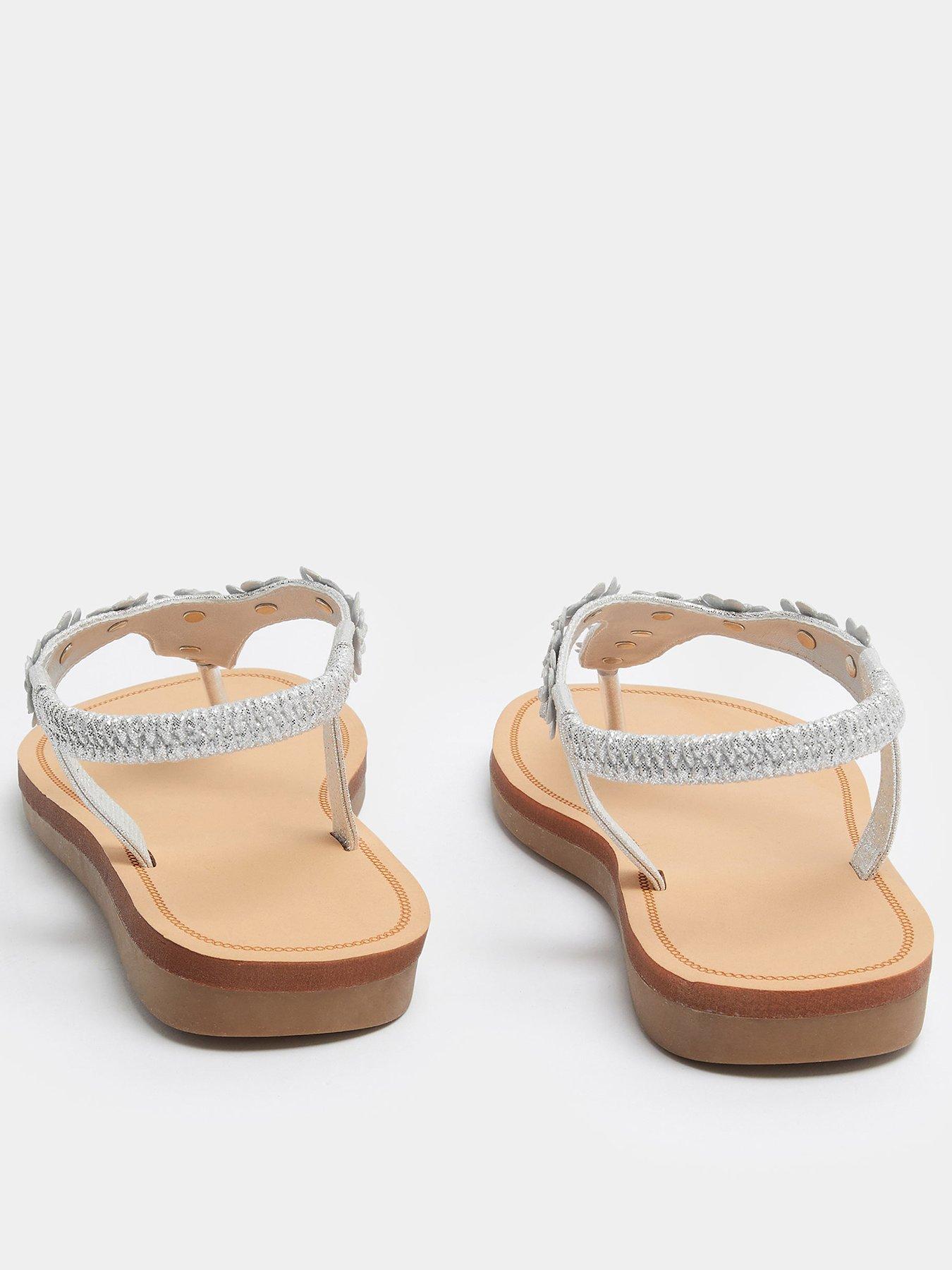 Image 3 of 4 of Yours Extra Wide Fit Ditsy Flower Sandal