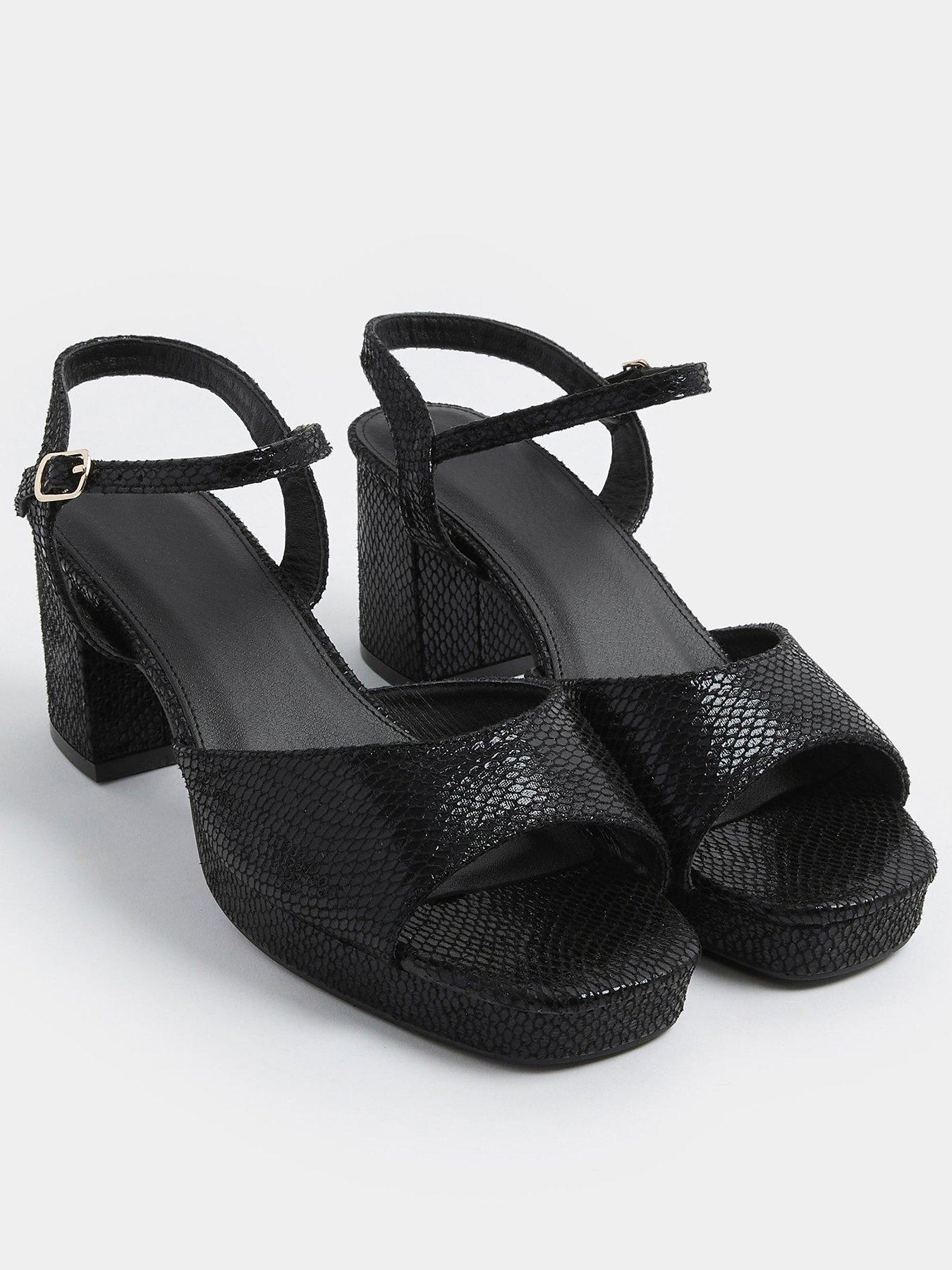 yours-wide-fit-square-toe-platform-heeled-sandals-blackfront