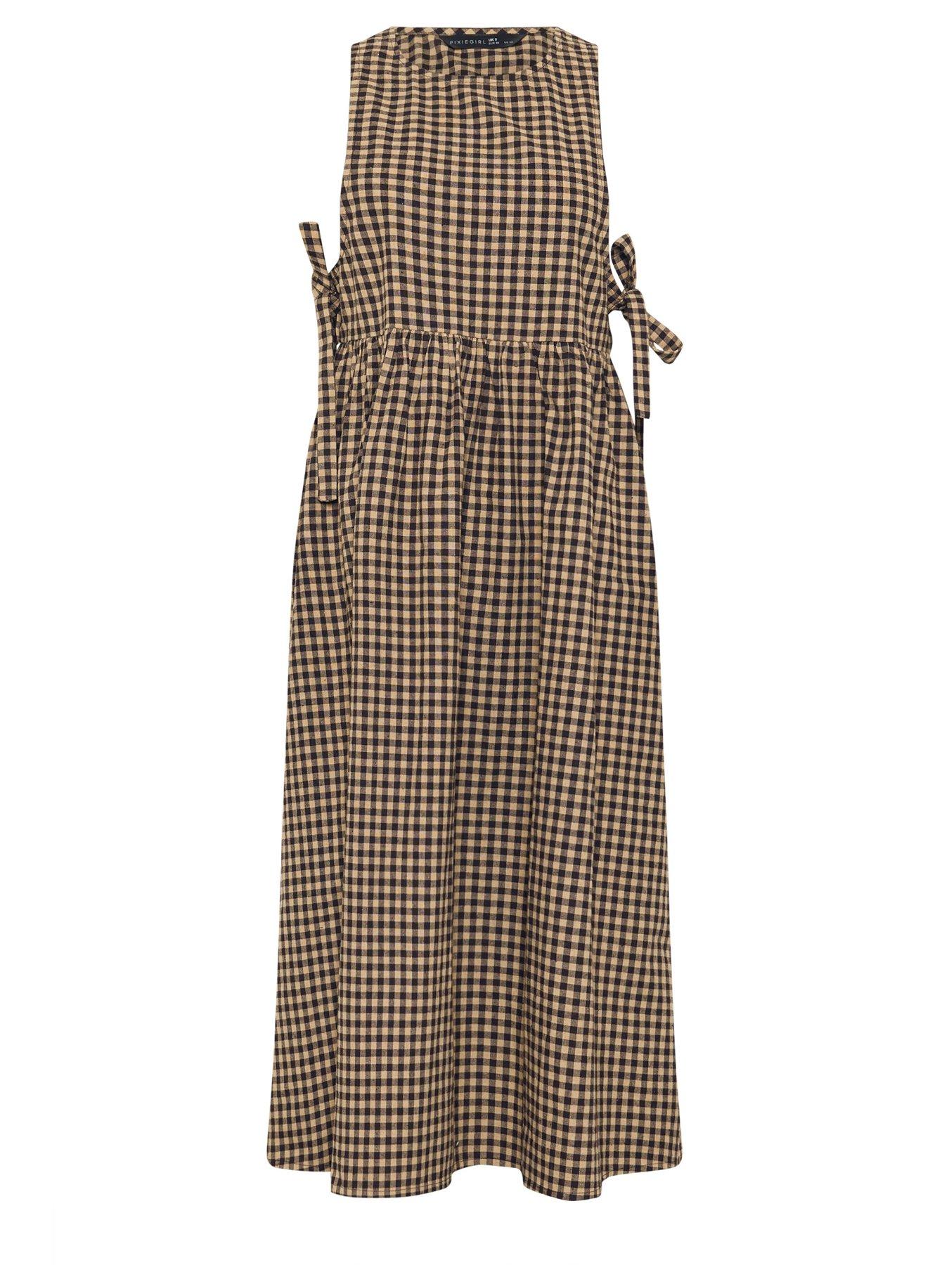 pixiegirl-petite-gingham-tie-pinafore-dressdetail
