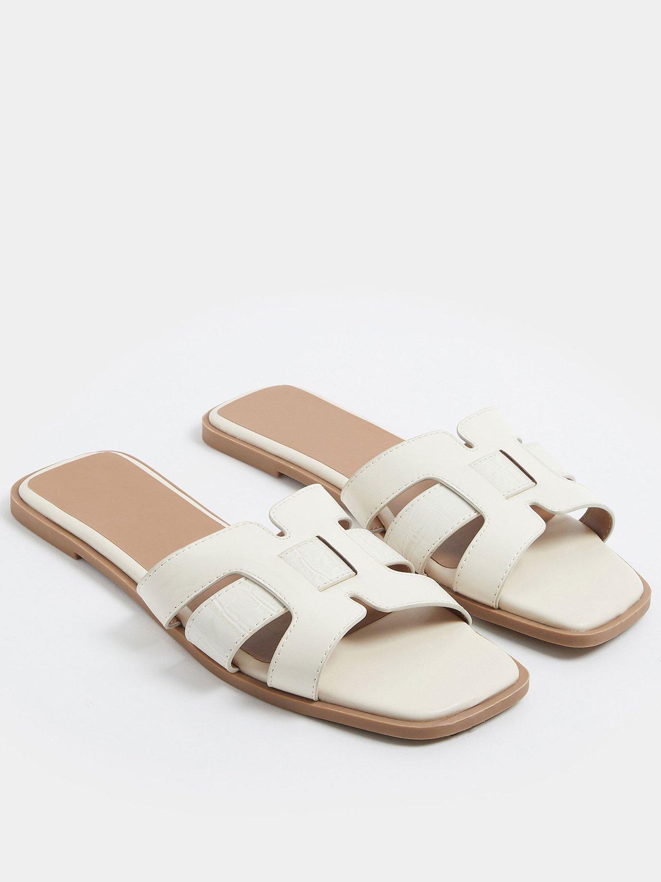 Image 2 of 4 of Yours Extra Wide Fit Cut Out Mule Sandal