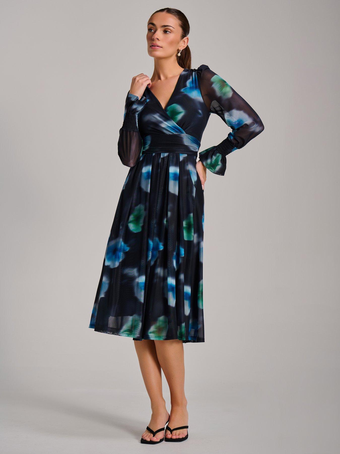 jolie-moi-long-sleeve-printed-mesh-midi-dressdetail