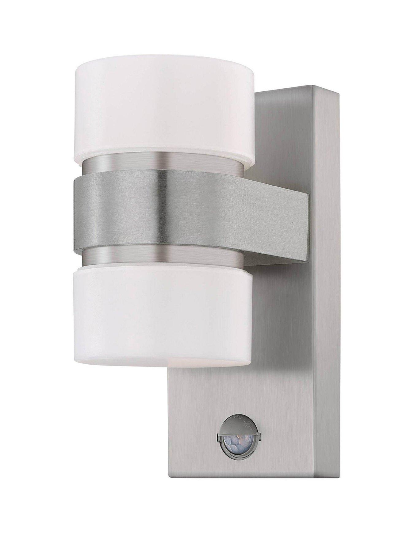 eglo-atollari-led-2-light-silver-exterior-wall-lightstillFront