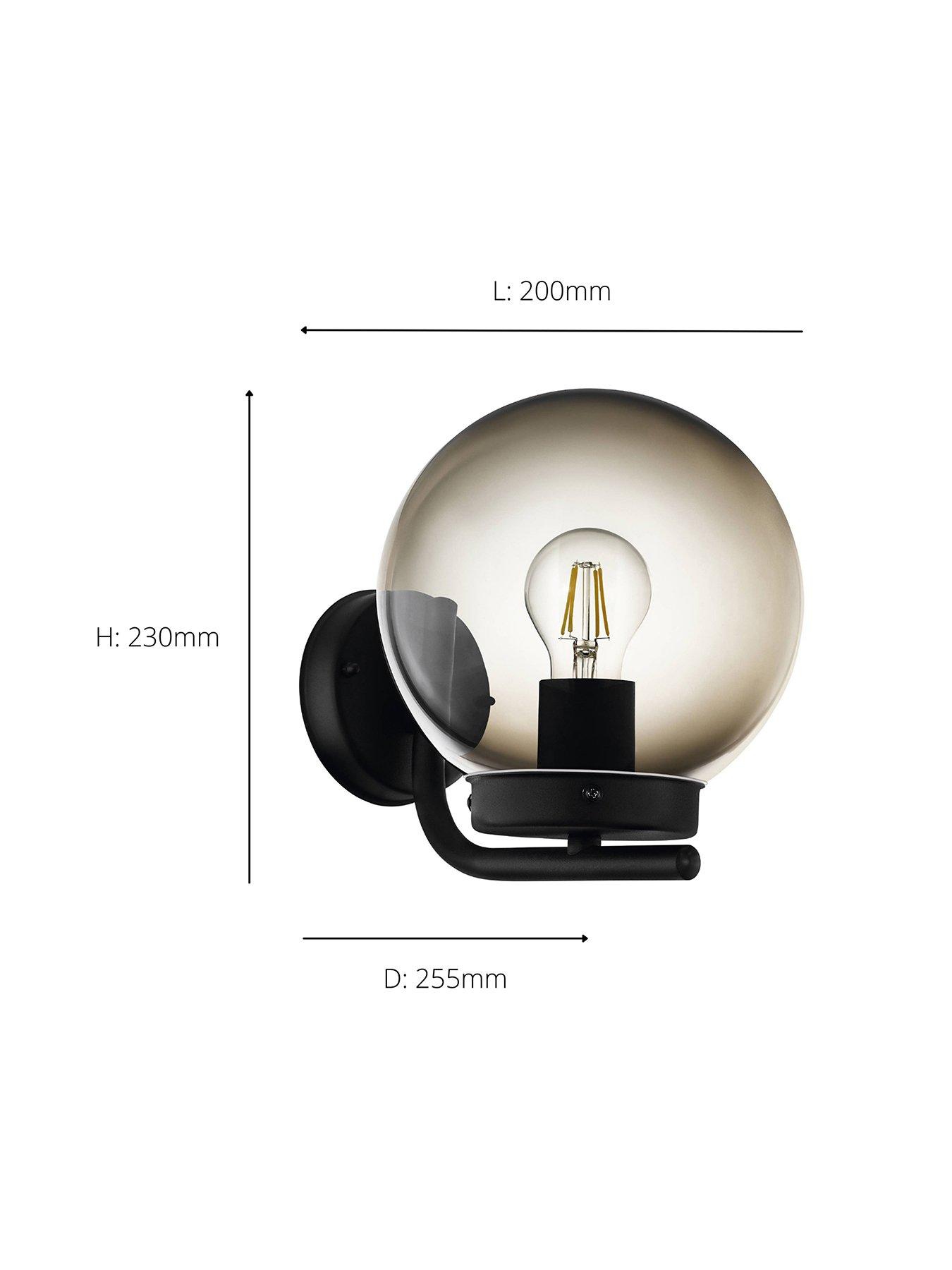 eglo-taverna-black-transparent-globe-outdoor-wall-lightoutfit