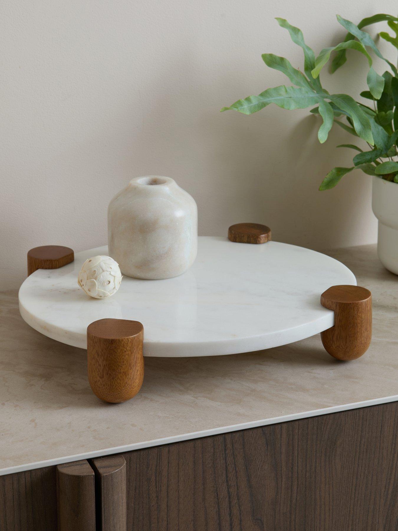 Michelle Keegan Home Marble And Wooden Serve Tray