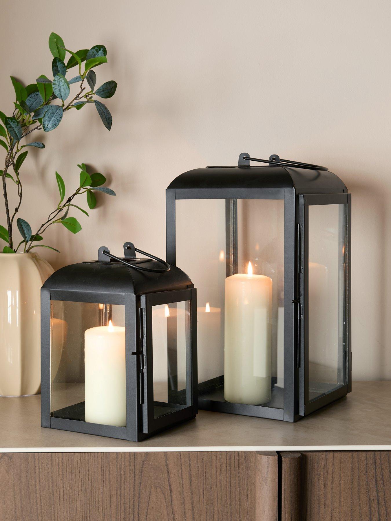 Michelle Keegan Home Set Of 2 Black Lantern