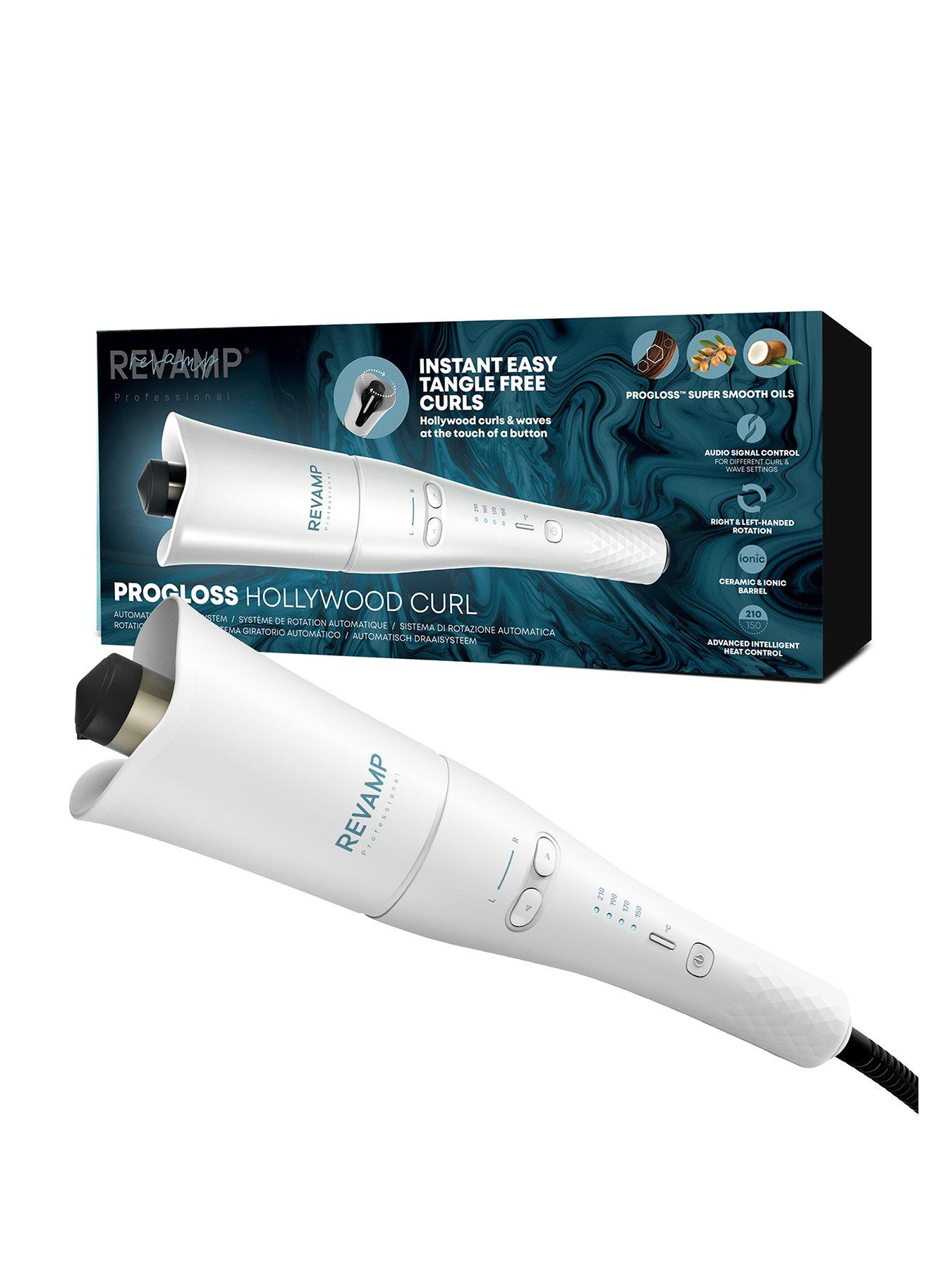 Image 1 of 7 of Revamp Hollywood Curl Auto-Rotate Ceramic Curler - White