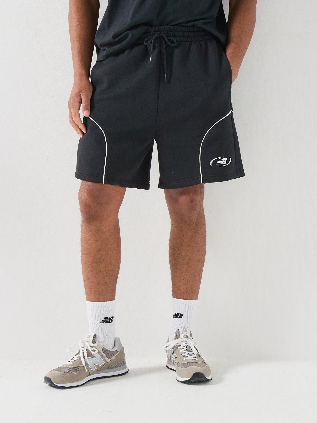 New Balance Mens Trackside Fleece Short - Black