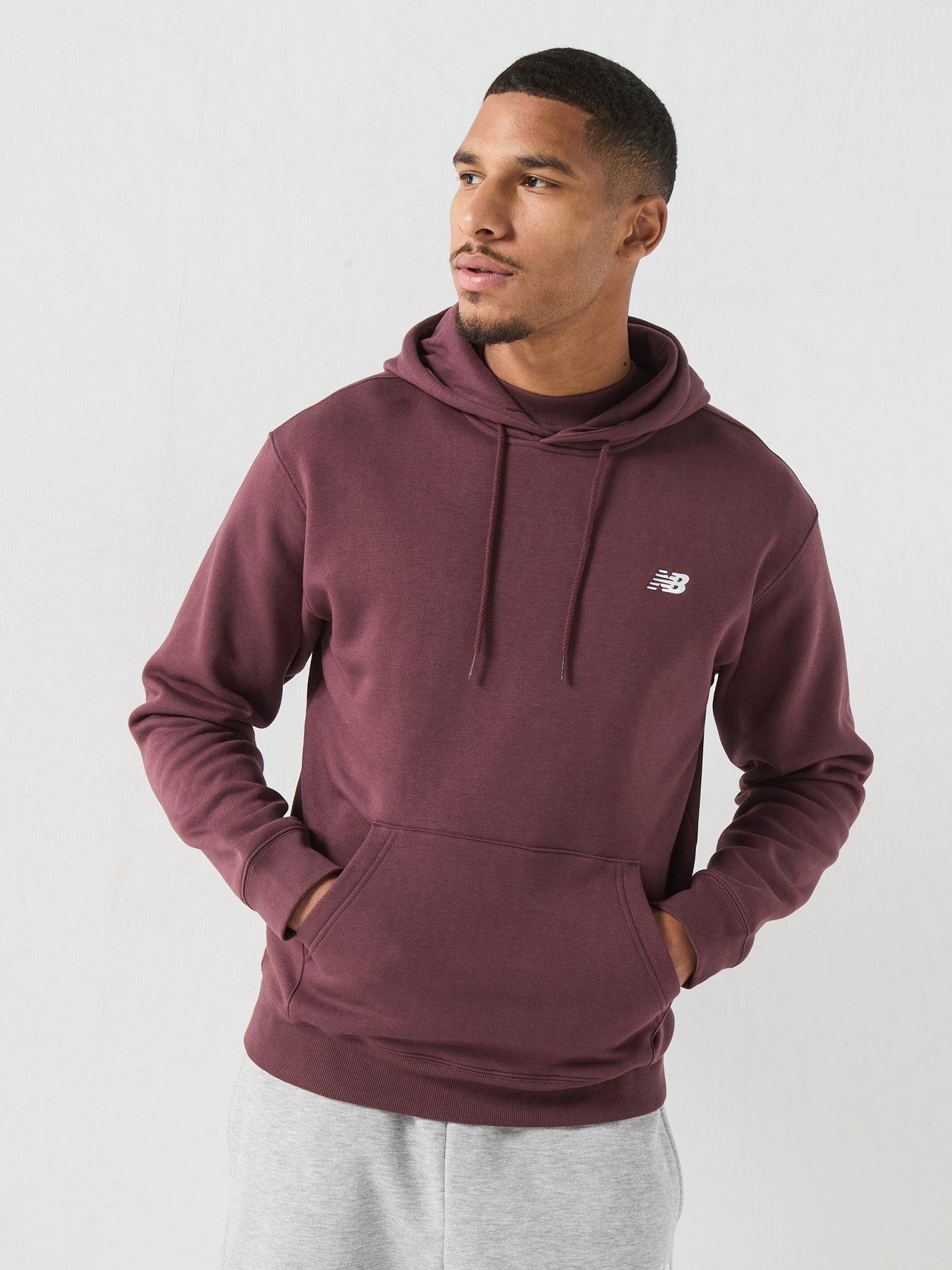 Image 1 of 6 of New Balance Mens Sport Essentials Fleece Hoodie - Burgundy