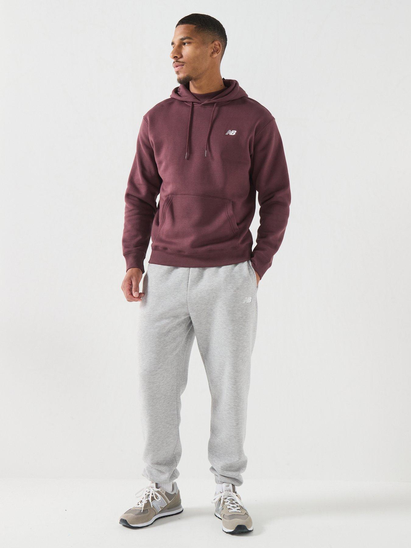 Image 3 of 6 of New Balance Mens Sport Essentials Fleece Hoodie - Burgundy