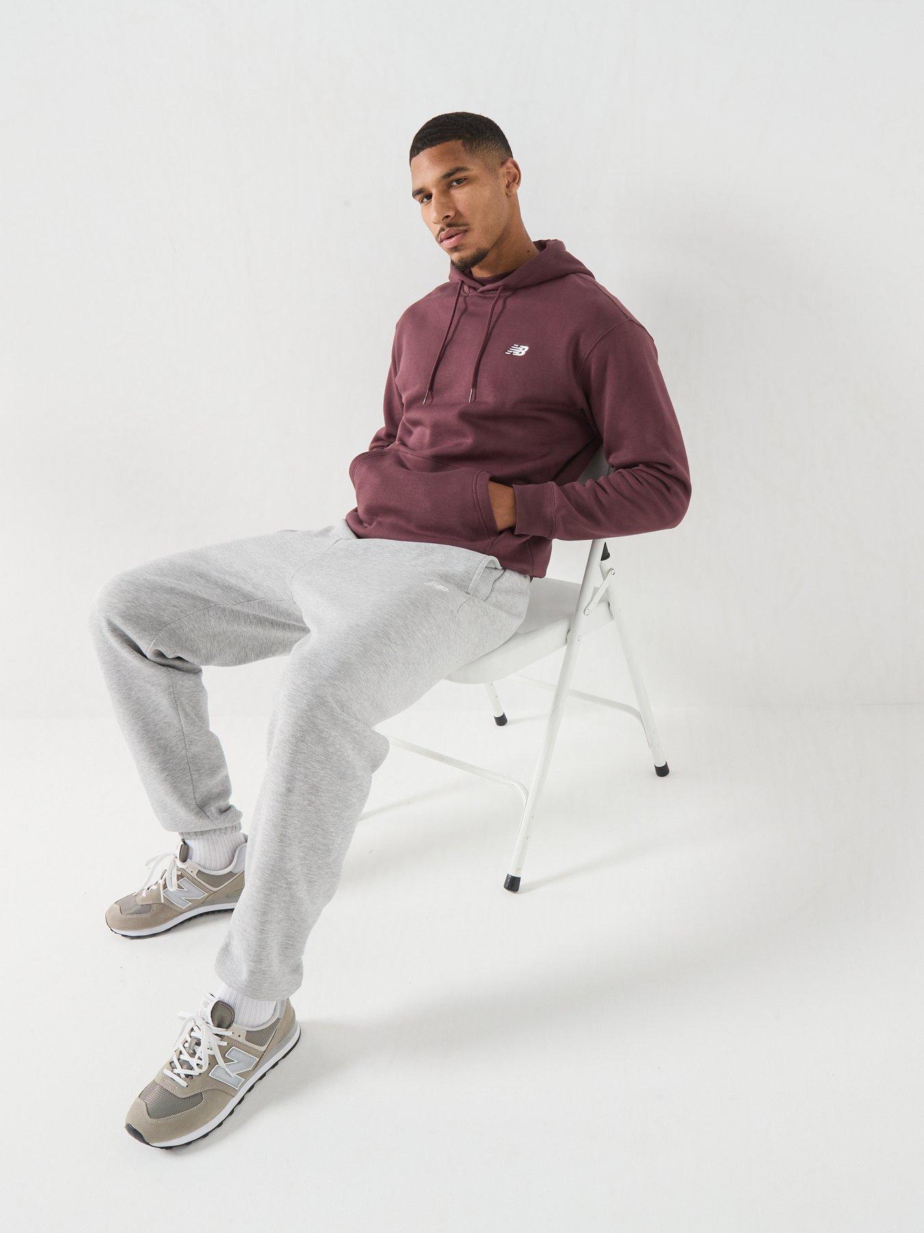 Image 5 of 6 of New Balance Mens Sport Essentials Fleece Hoodie - Burgundy