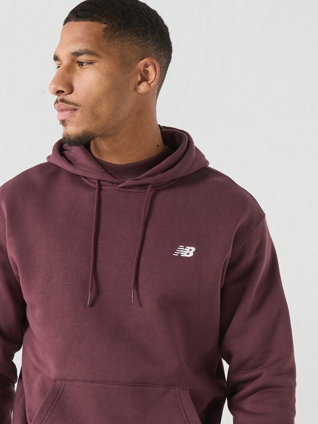 Image 6 of 6 of New Balance Mens Sport Essentials Fleece Hoodie - Burgundy