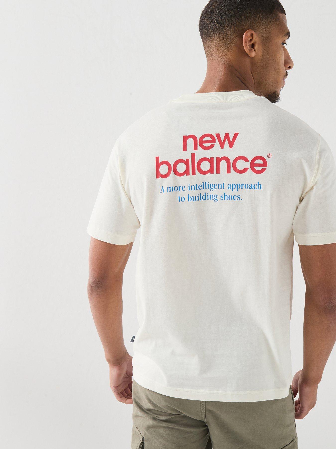 New Balance Mens Intelligent T-shirt - Cream