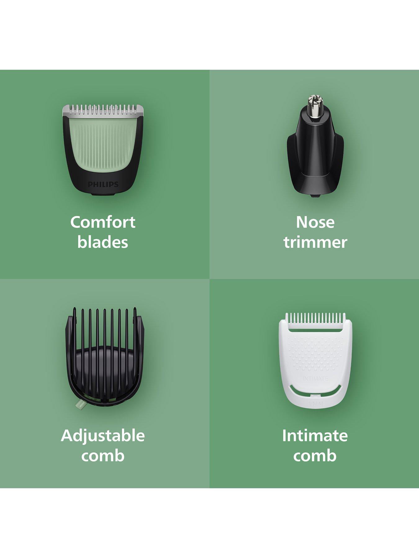 Image 4 of 8 of Philips Multigroom 3000 Series All-in-One 9-Piece Trimmer - Shaver and Clipper for Beard, Hair &amp; Nose, 10 Length Settings, MG3945/15