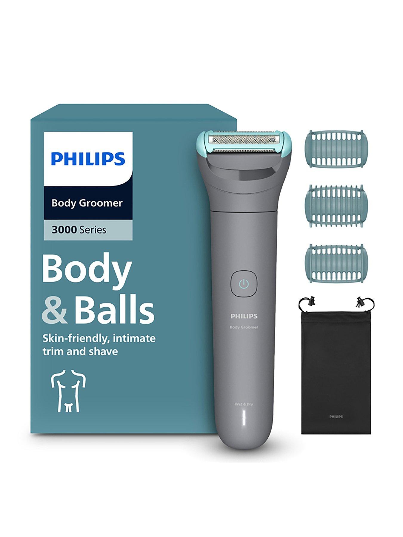 Philips Philips Body Groomer 3000 Series - Triple Protect Shave System, Intimate Trim  &  Shave, Close and Smooth on Skin, 100% Showerproof, BG3485/15