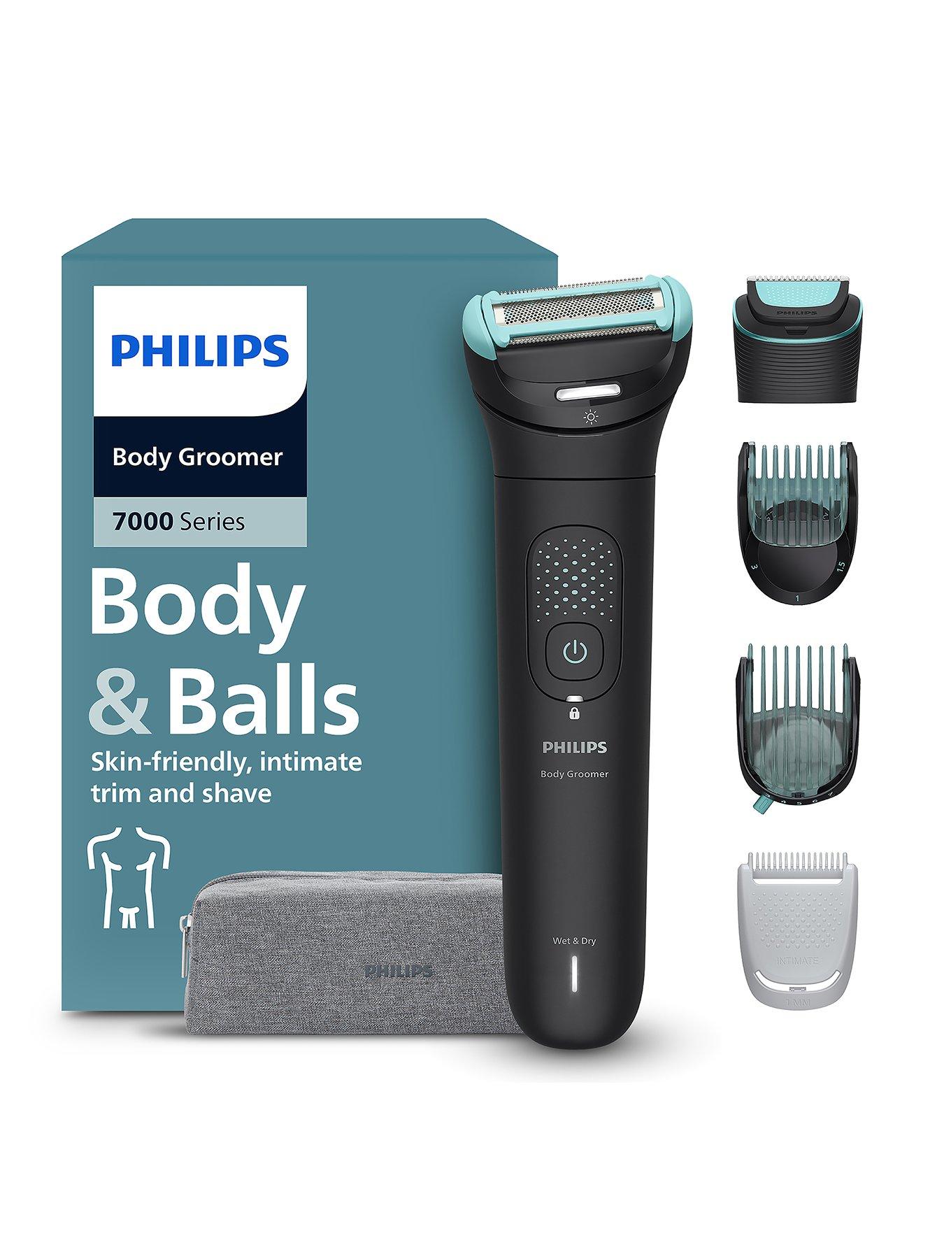 Philips Body Groomer 7000 Series - 2D Flexing Head, Triple Protect Shave System, Intimate Trim & Shave, 100% Showerproof,  BG7470/15