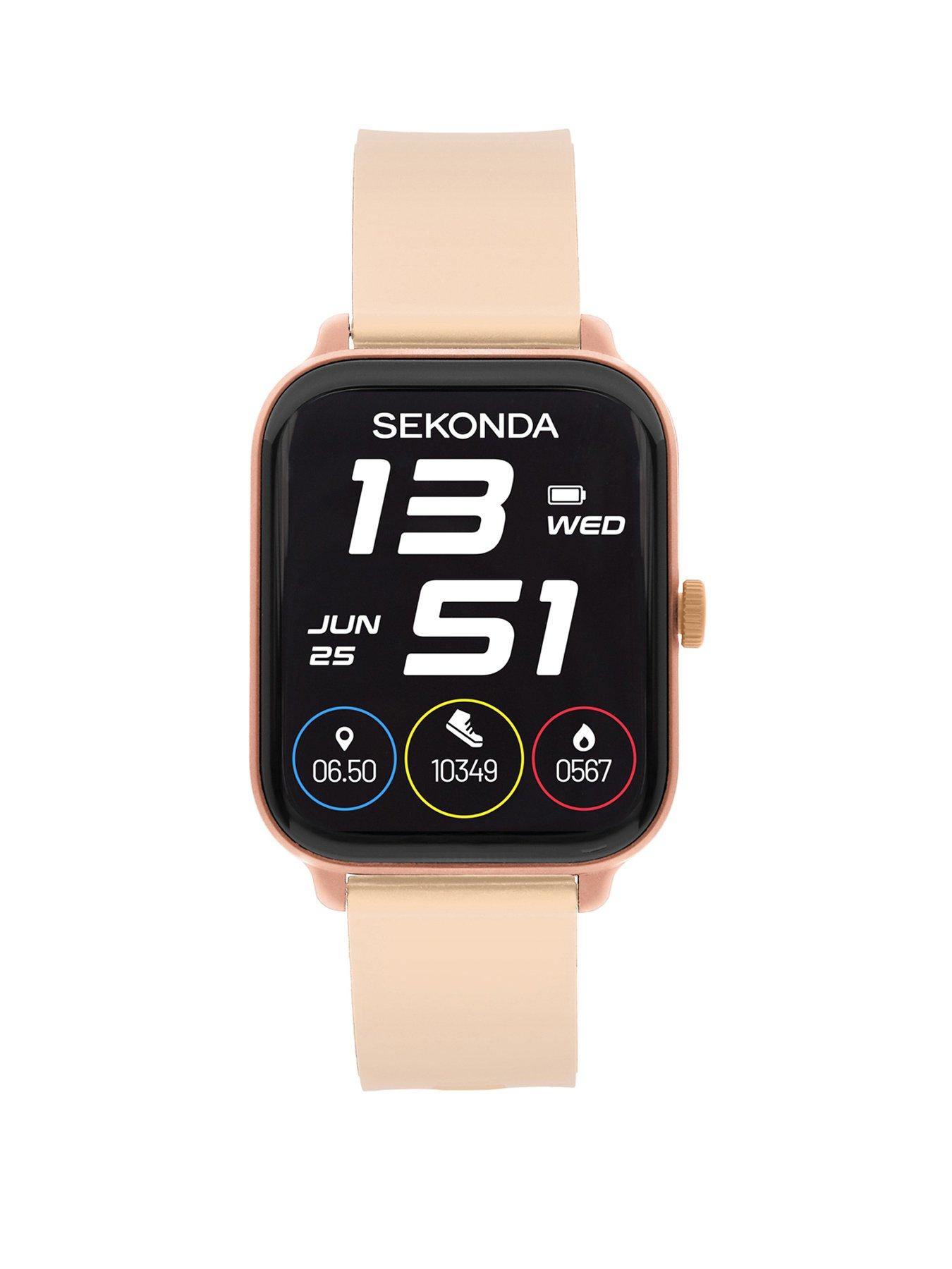 Sekonda Sekonda Womens Motion Go Pink Silicone Strap with LCD Dial Smartwatch