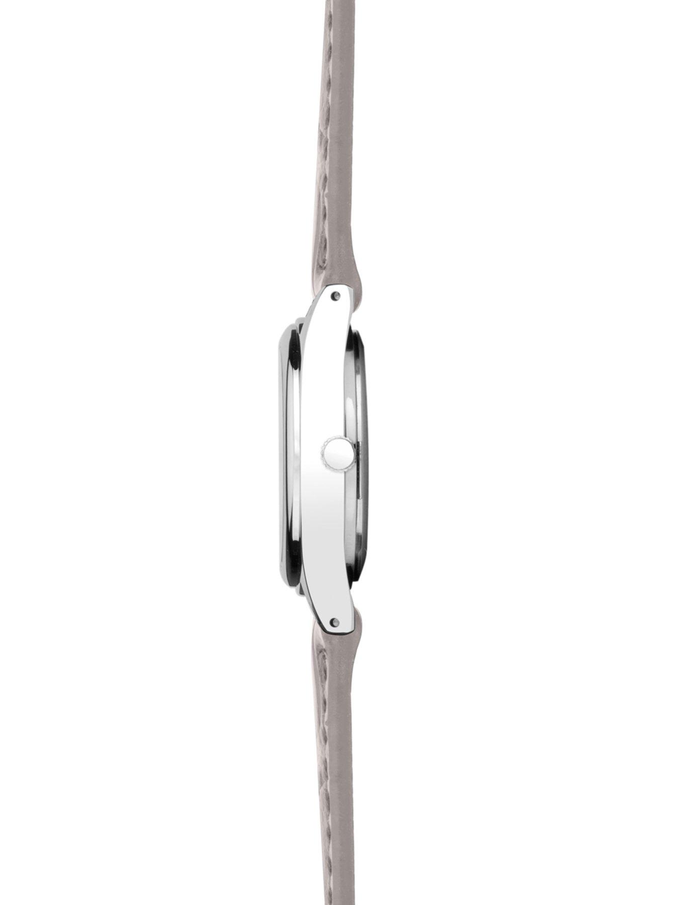 Image 4 of 6 of Sekonda Sekonda Womens Evans Grey Leather Strap with White Dial Analogue Watch