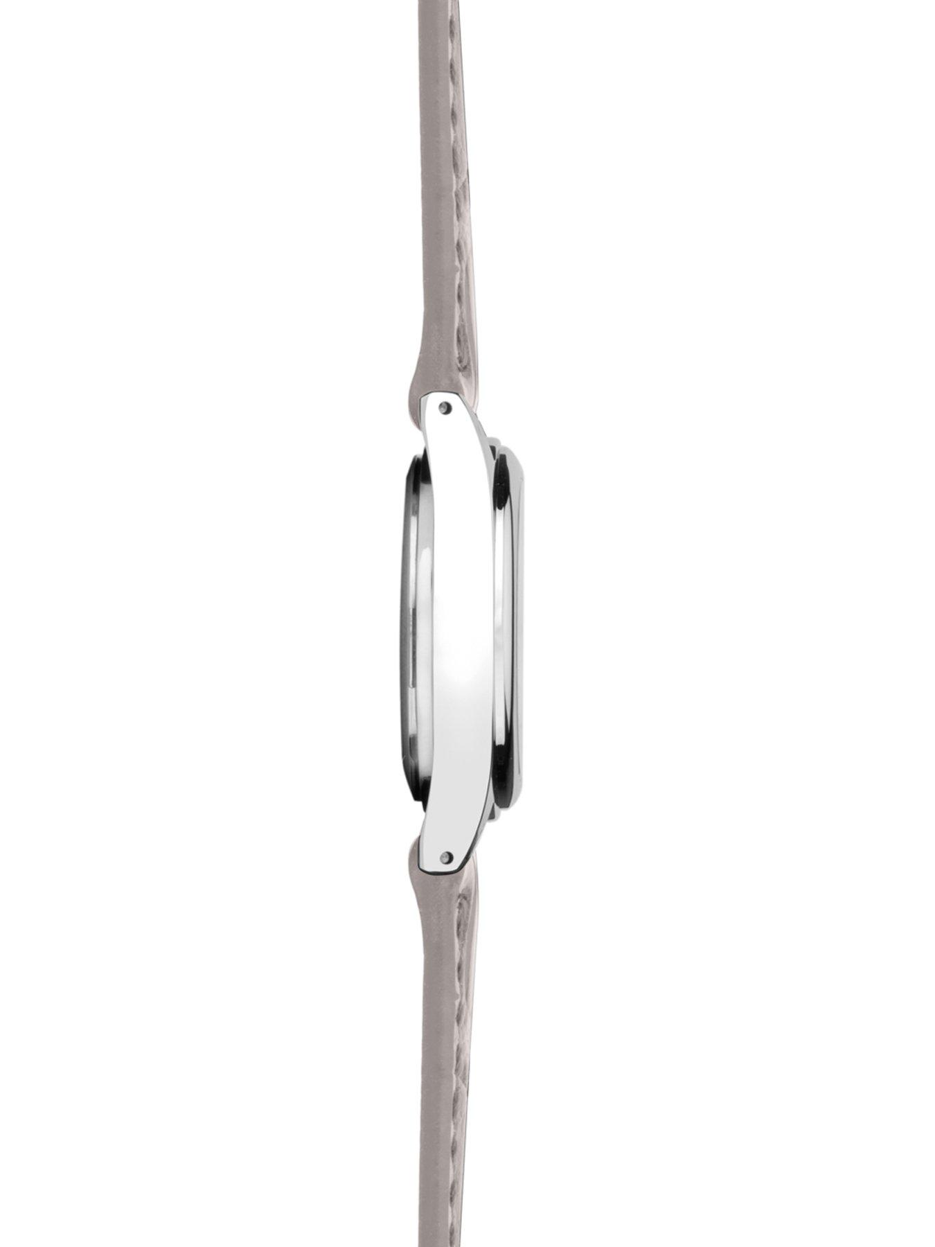 Image 5 of 6 of Sekonda Sekonda Womens Evans Grey Leather Strap with White Dial Analogue Watch