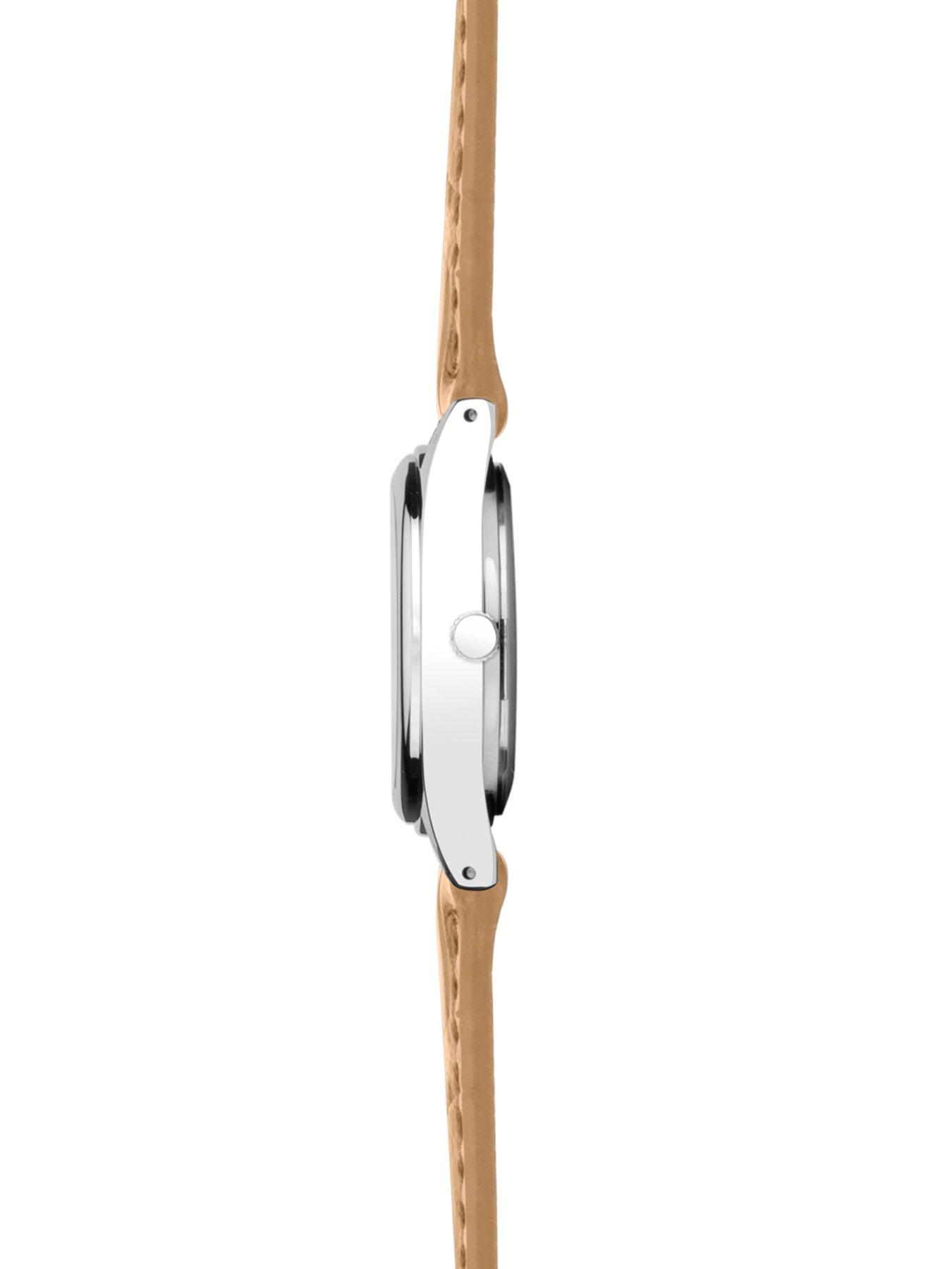 Image 4 of 6 of Sekonda Sekonda Womens Evans Tan Leather Strap with White Dial Analogue Watch