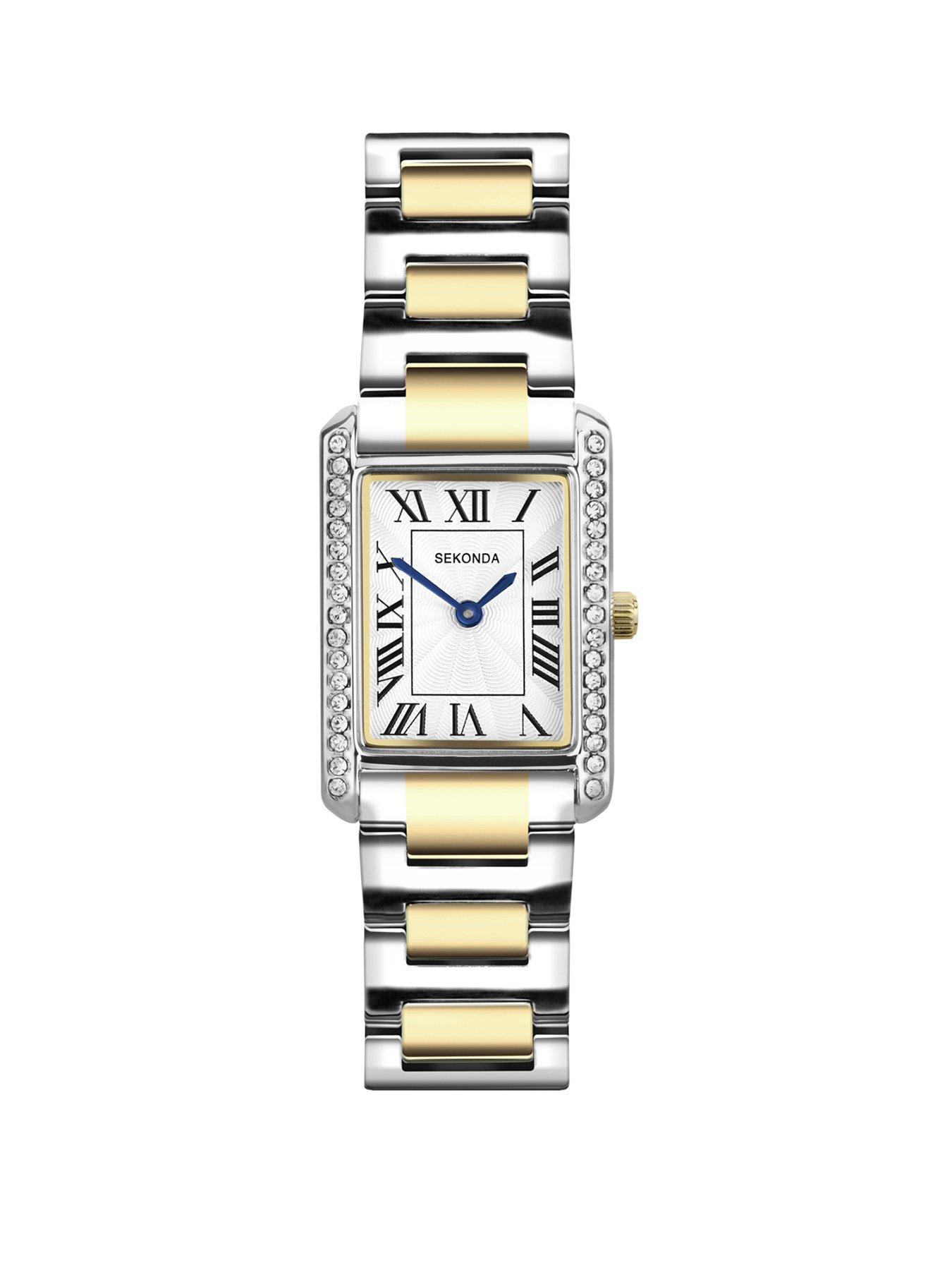 Sekonda Sekonda Womens Colette Two Tone Alloy Strap with White Dial Analogue Watch