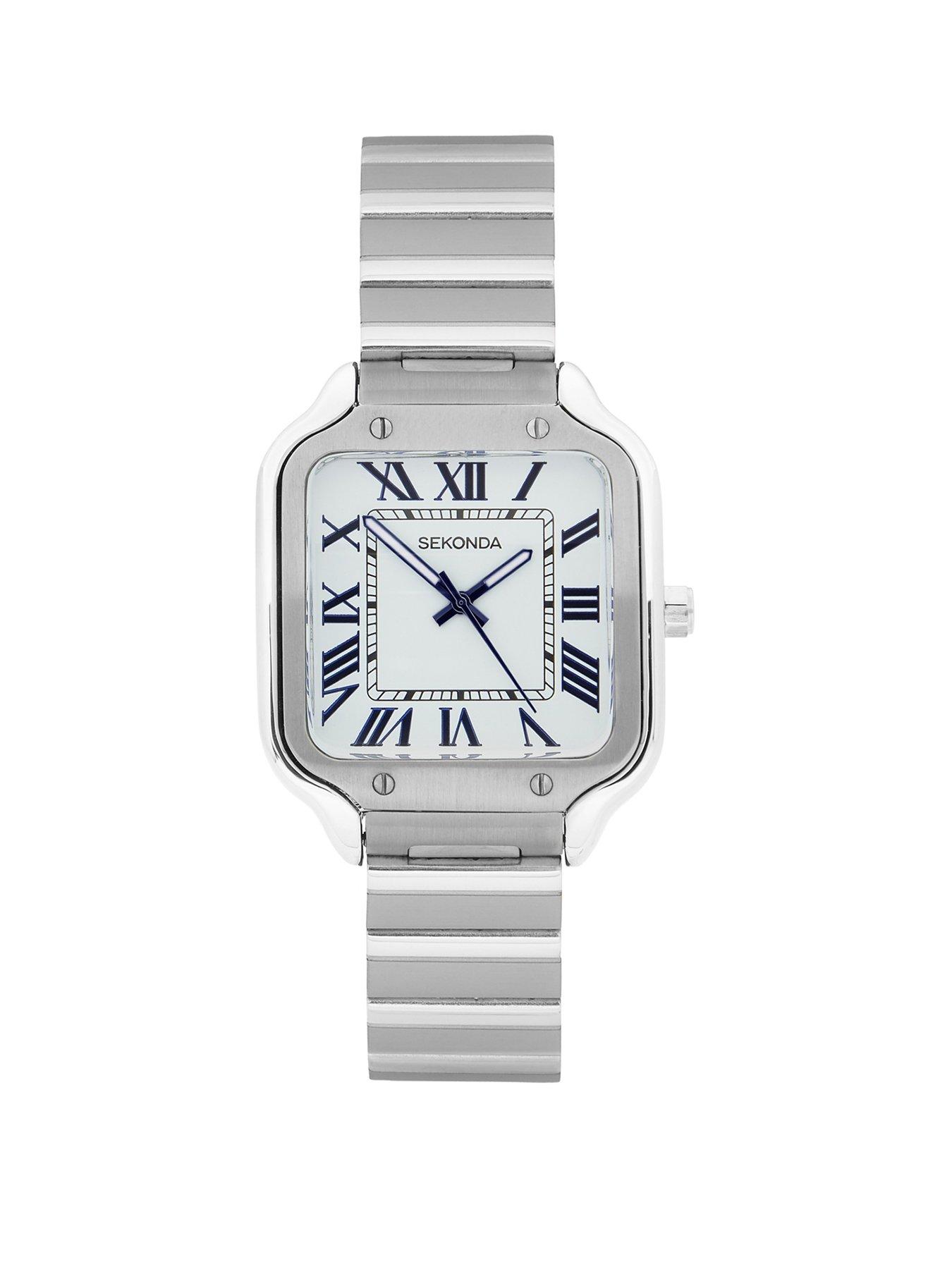 Sekonda Sekonda Womens Rene Silver Stainless Steel Strap with White Dial Analogue Watch