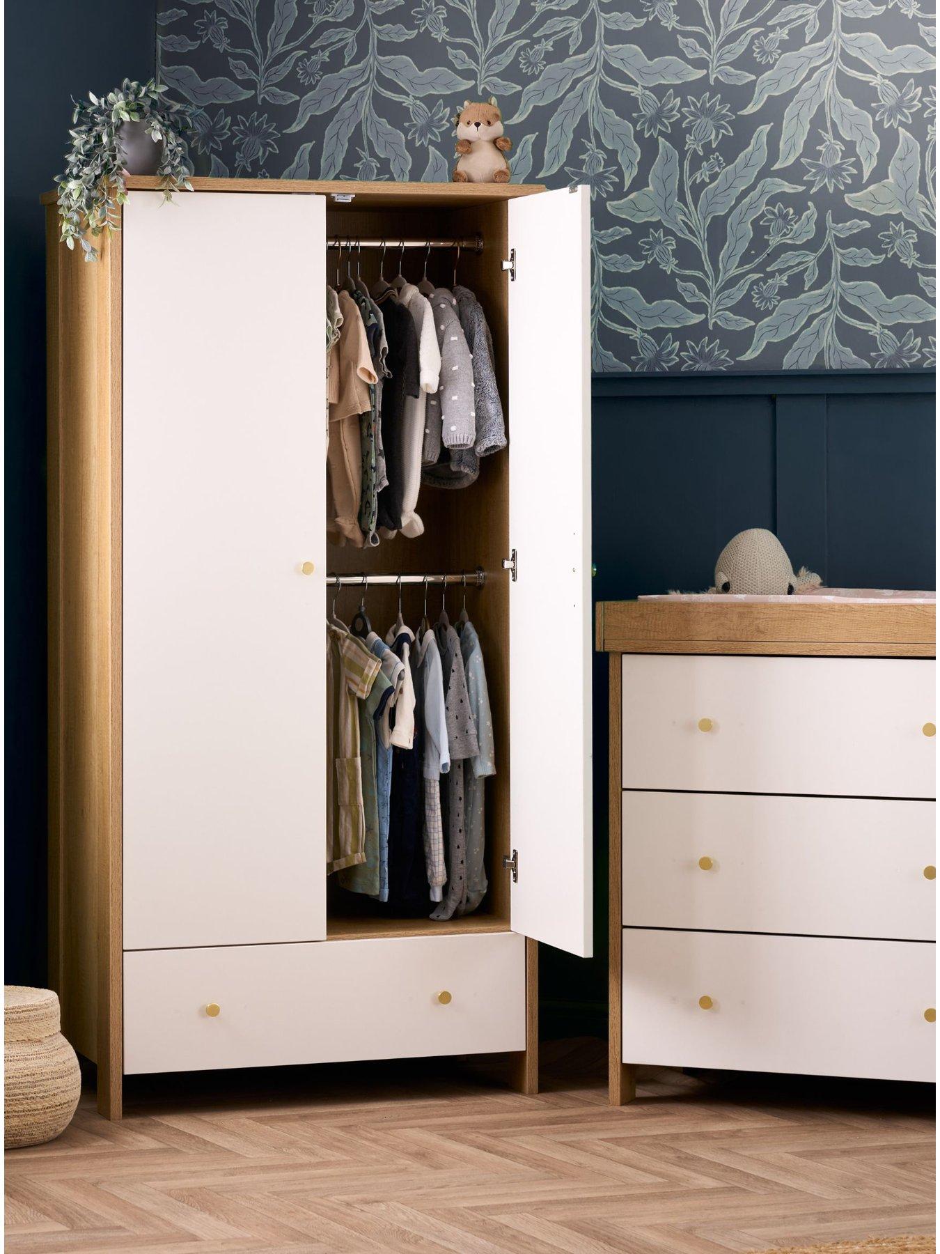 Image 3 of 7 of Obaby Nika 3-piece Nursery Furniture&nbsp;Room Set - Oak &amp; White