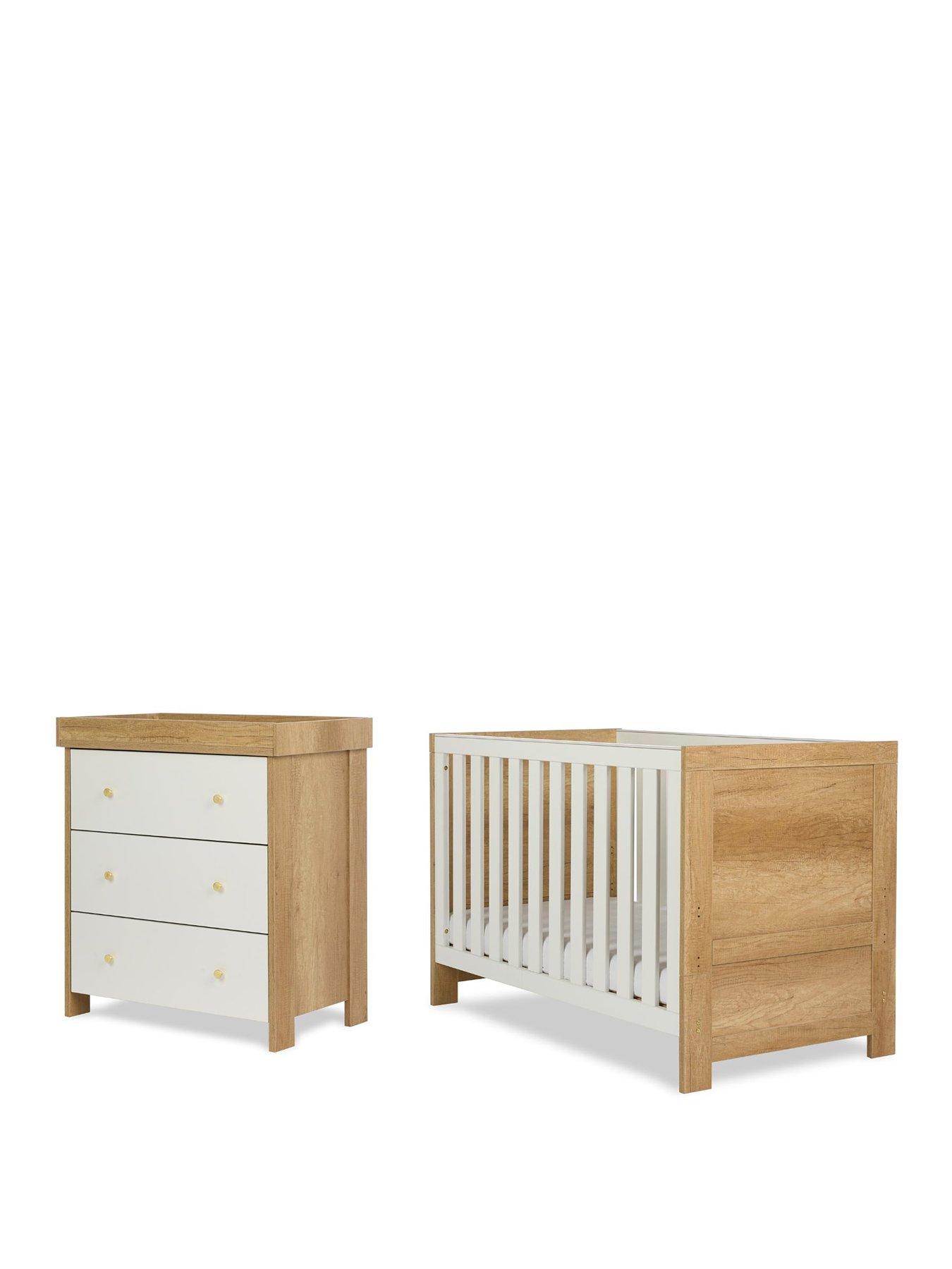 Image 2 of 7 of Obaby Nika 2 piece Room Set - Oak & White