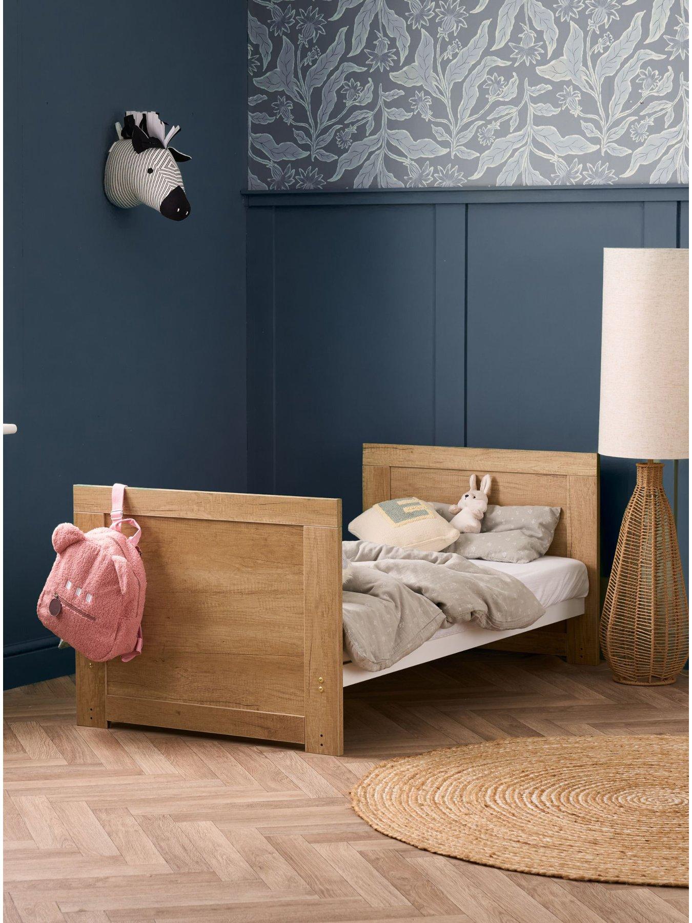 Image 3 of 7 of Obaby Nika Cot Bed - Oak & White