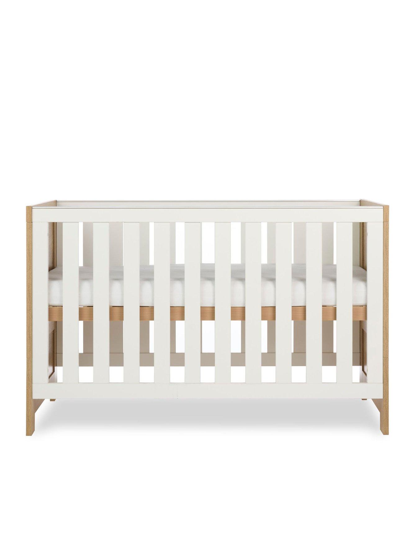 Image 5 of 7 of Obaby Nika Cot Bed - Oak & White