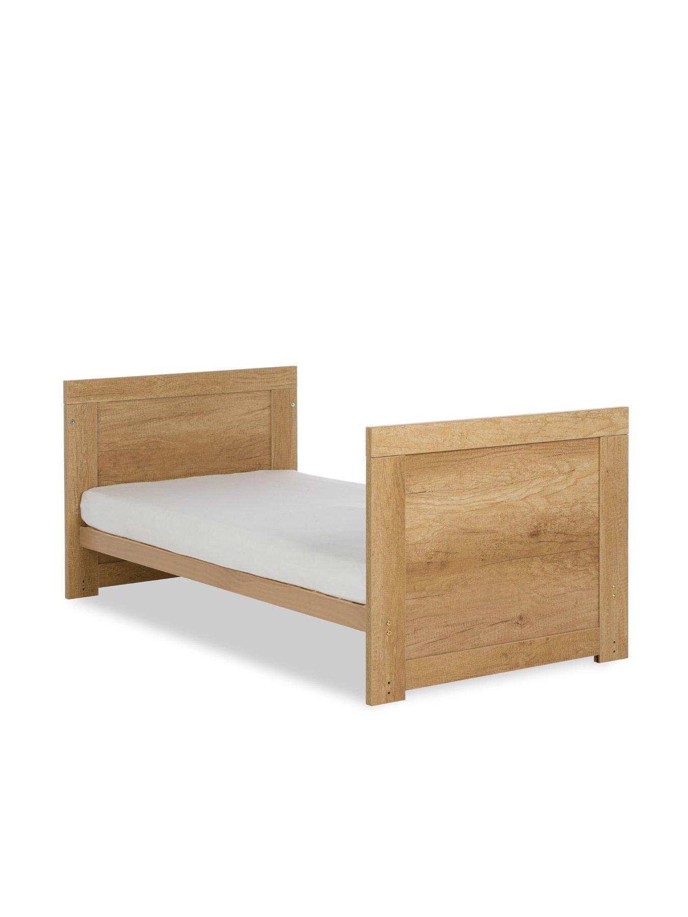 Image 6 of 7 of Obaby Nika Cot Bed - Oak & White