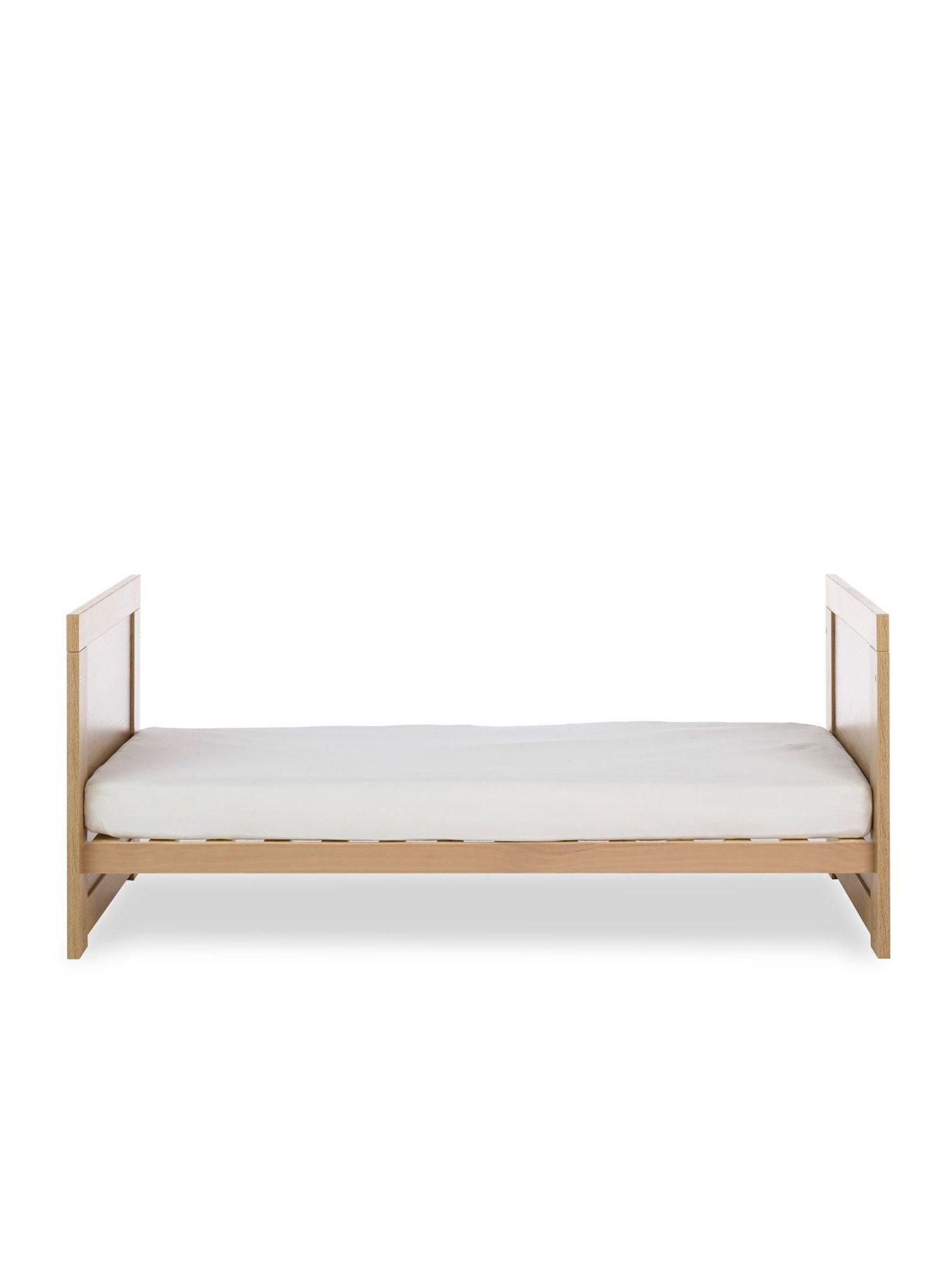 Image 7 of 7 of Obaby Nika Cot Bed - Oak & White