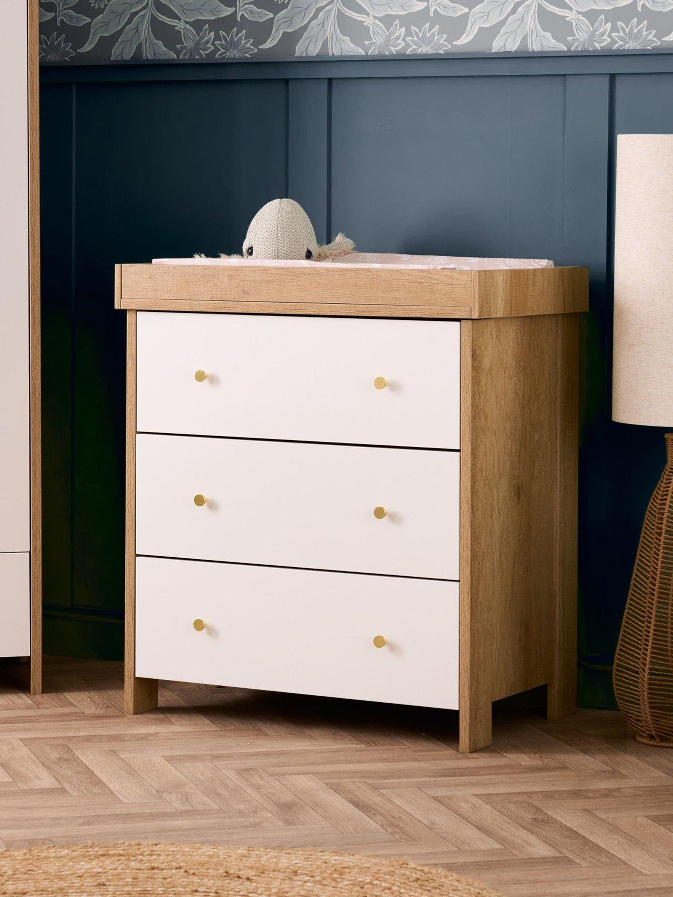 Obaby Nika Changing Unit - Oak & White