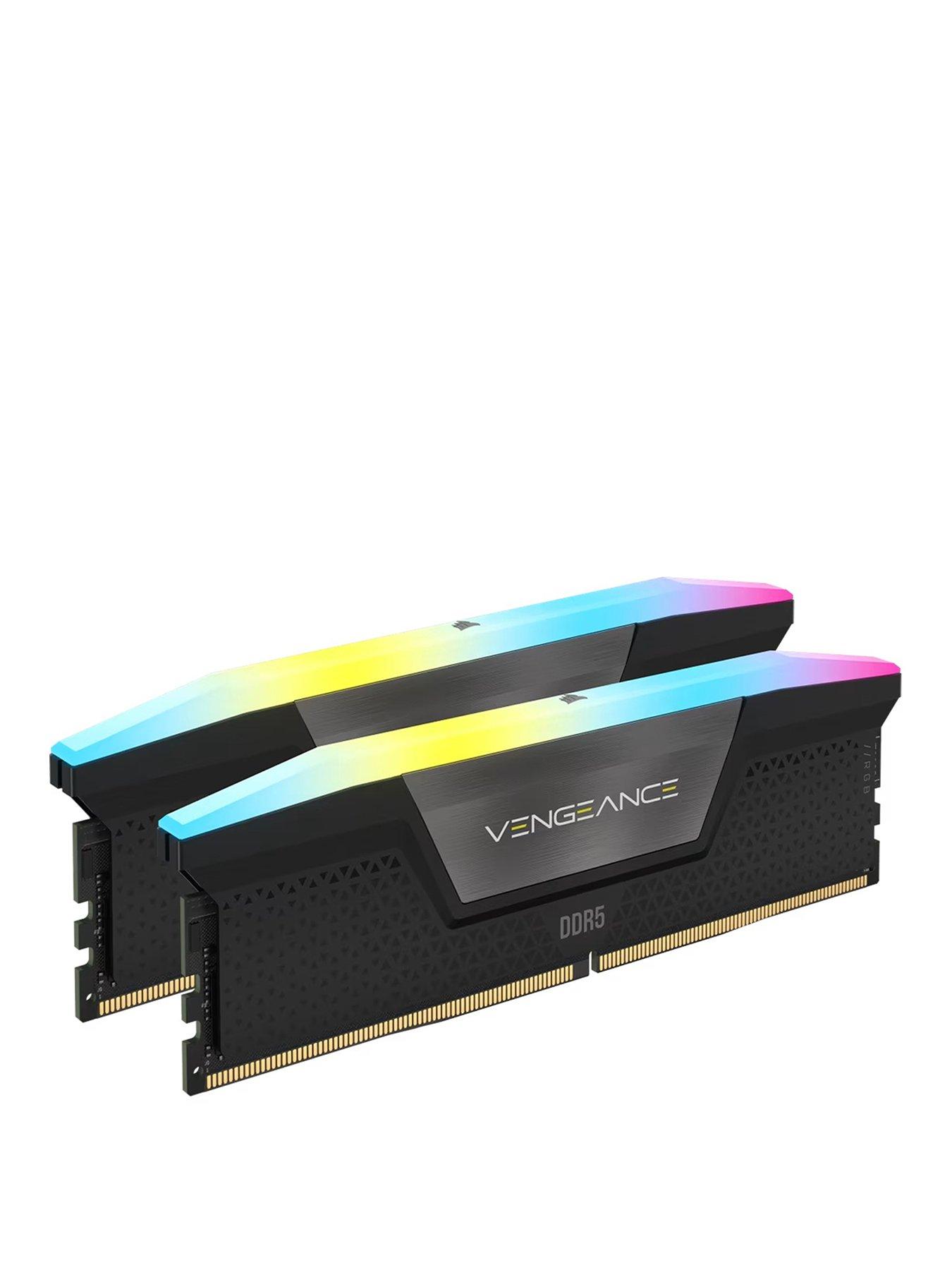 CORSAIR VENGEANCE RGB 32GB DDR5 DRAM 6000MHz Memory Kit D/K - Black