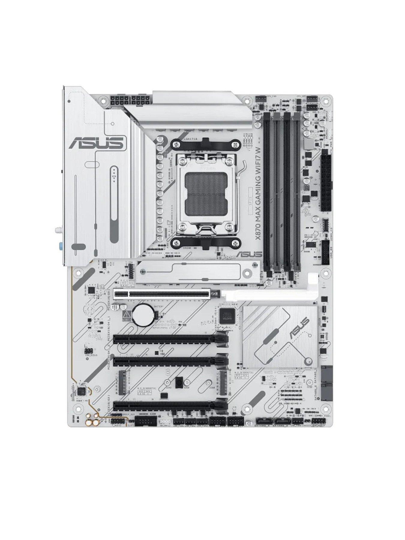 Image 2 of 4 of Asus AM5 X870 Max Gaming Wifi7 W Motherboard - White