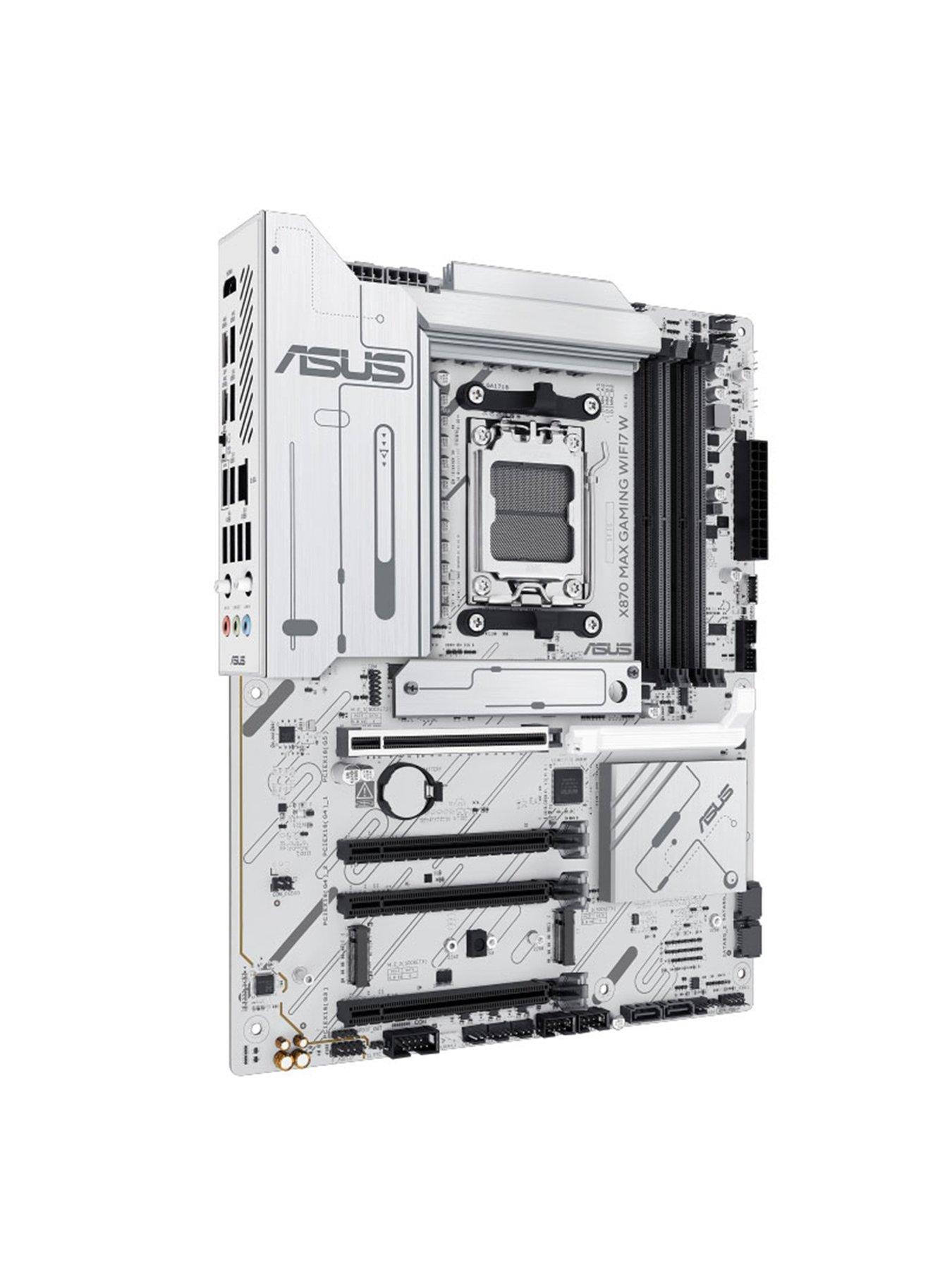 Image 3 of 4 of Asus AM5 X870 Max Gaming Wifi7 W Motherboard - White