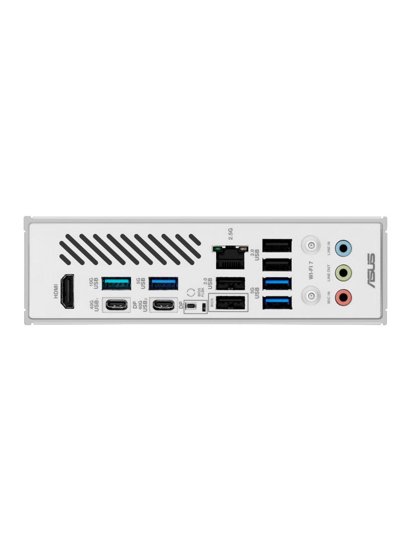 Image 4 of 4 of Asus AM5 X870 Max Gaming Wifi7 W Motherboard - White