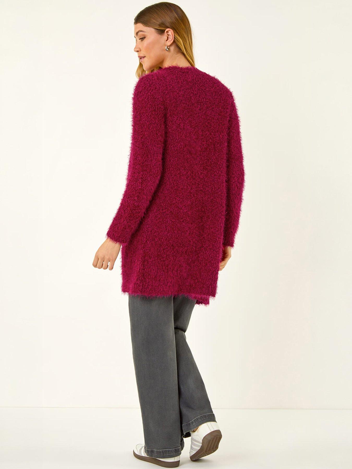 Image 2 of 5 of Roman Textured Longline Knit Cardigan