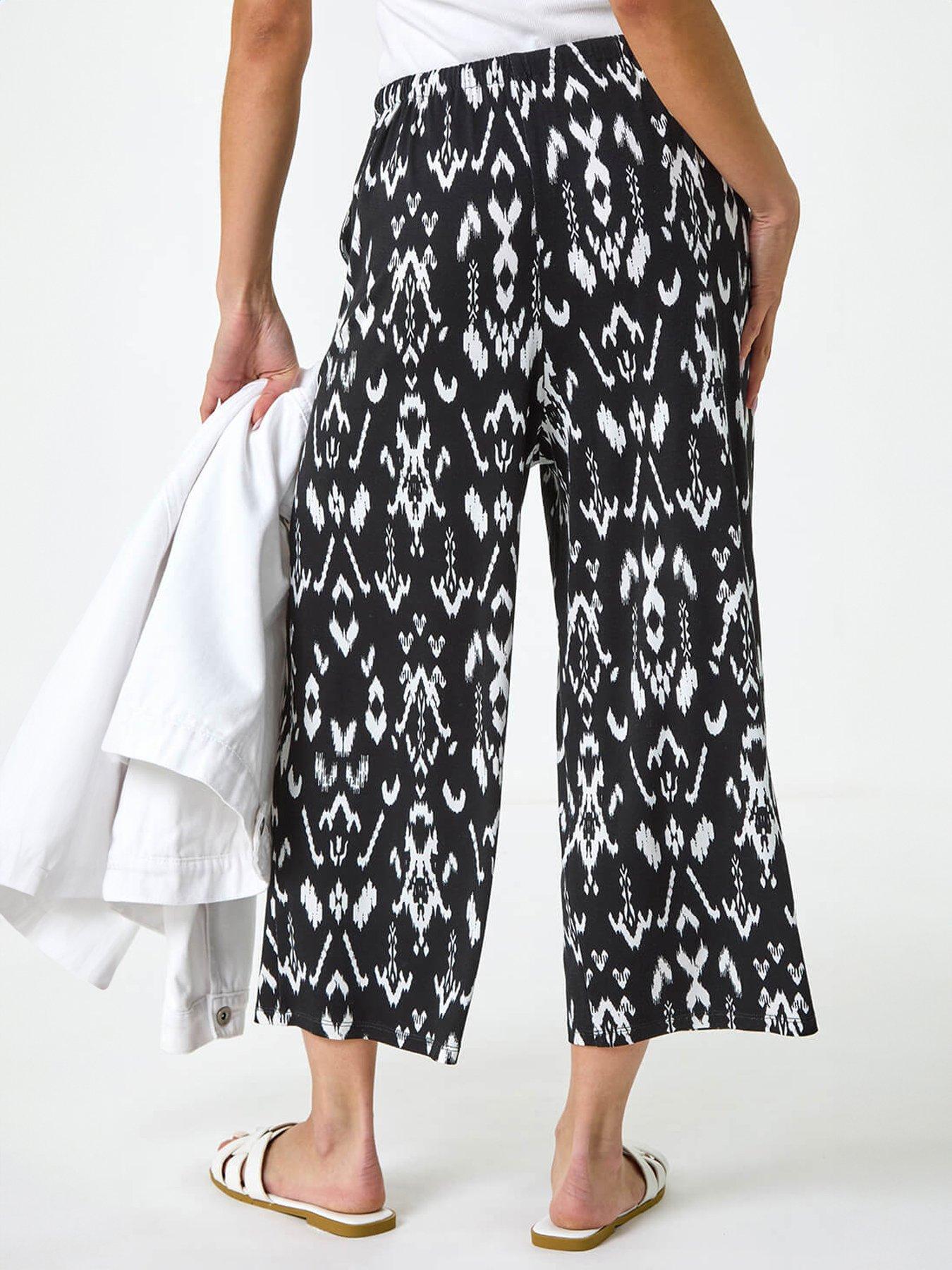 Image 2 of 5 of Roman Petite Aztec Print Stretch Trouser