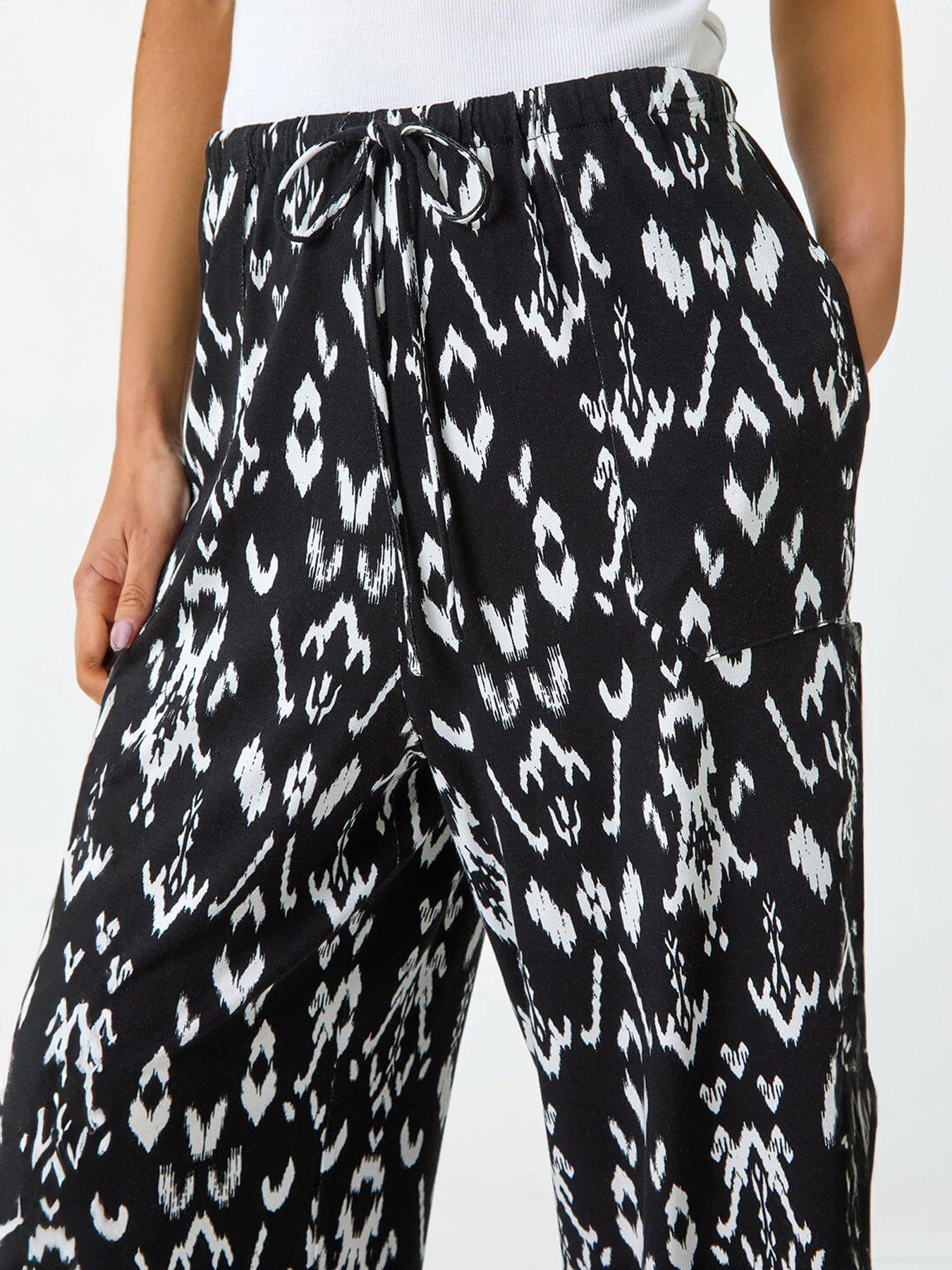 Image 5 of 5 of Roman Petite Aztec Print Stretch Trouser