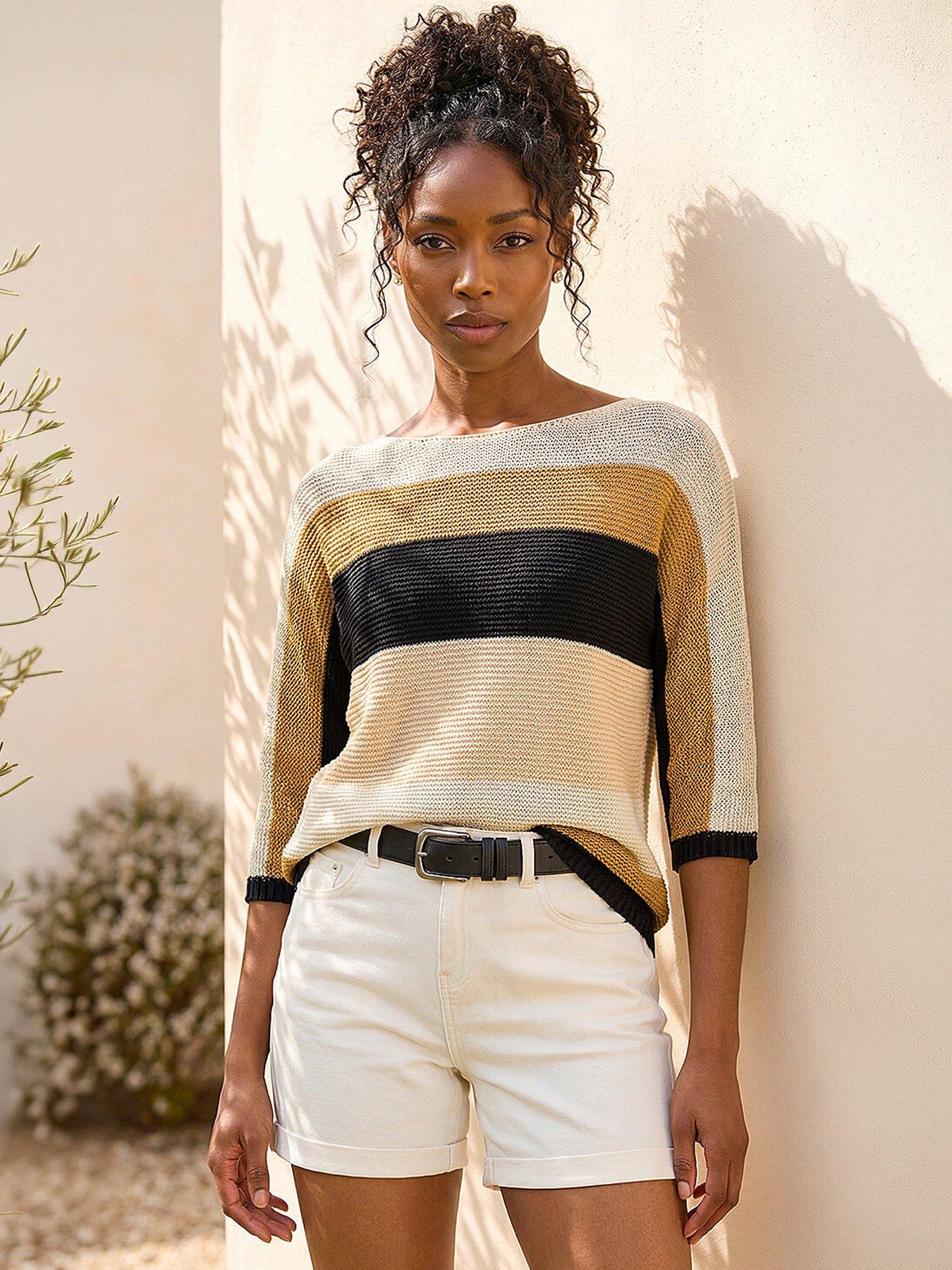 Roman Colour Block Stripe Jumper