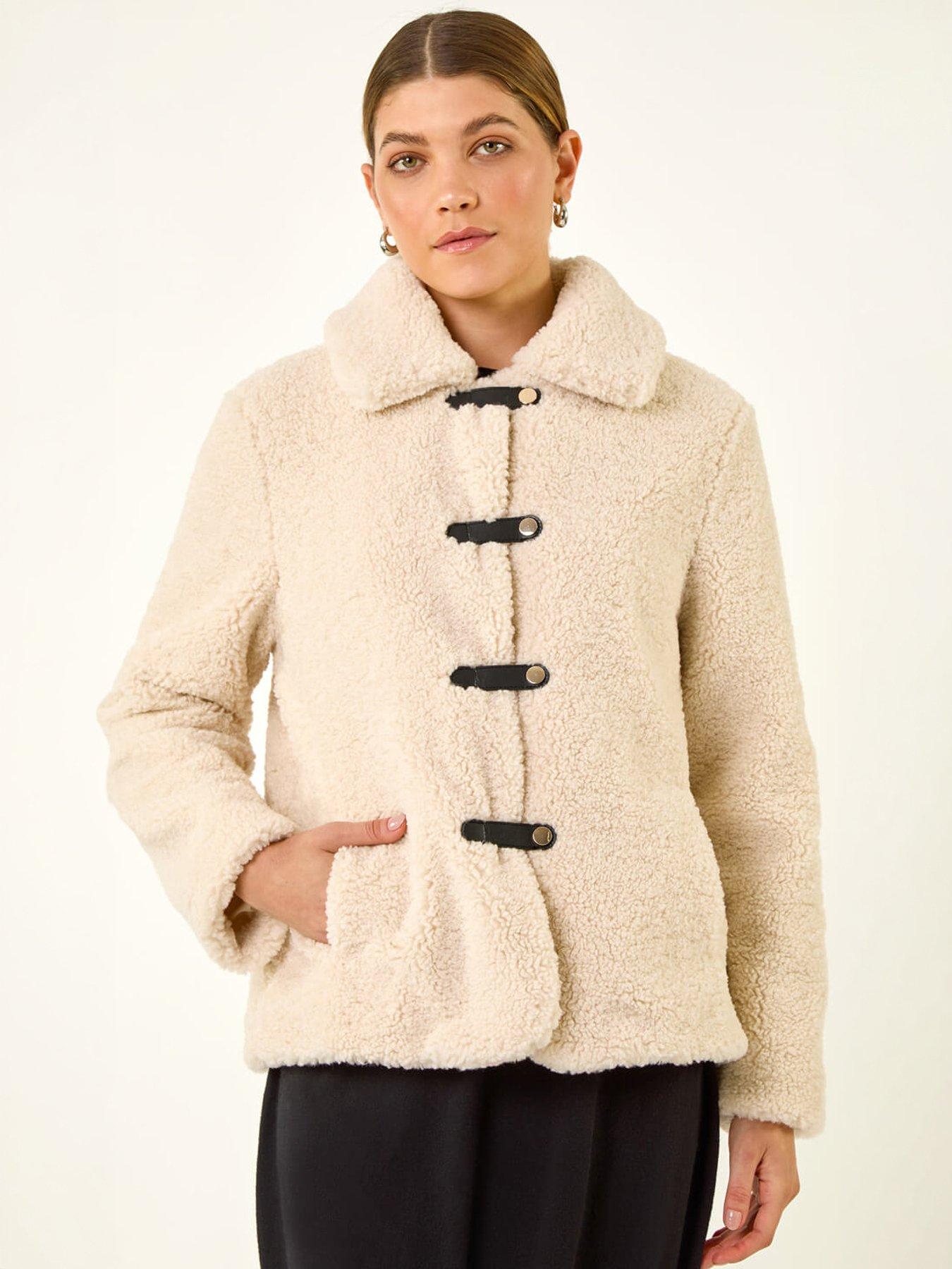 Image 1 of 5 of Roman Textured Borg Collared Jacket