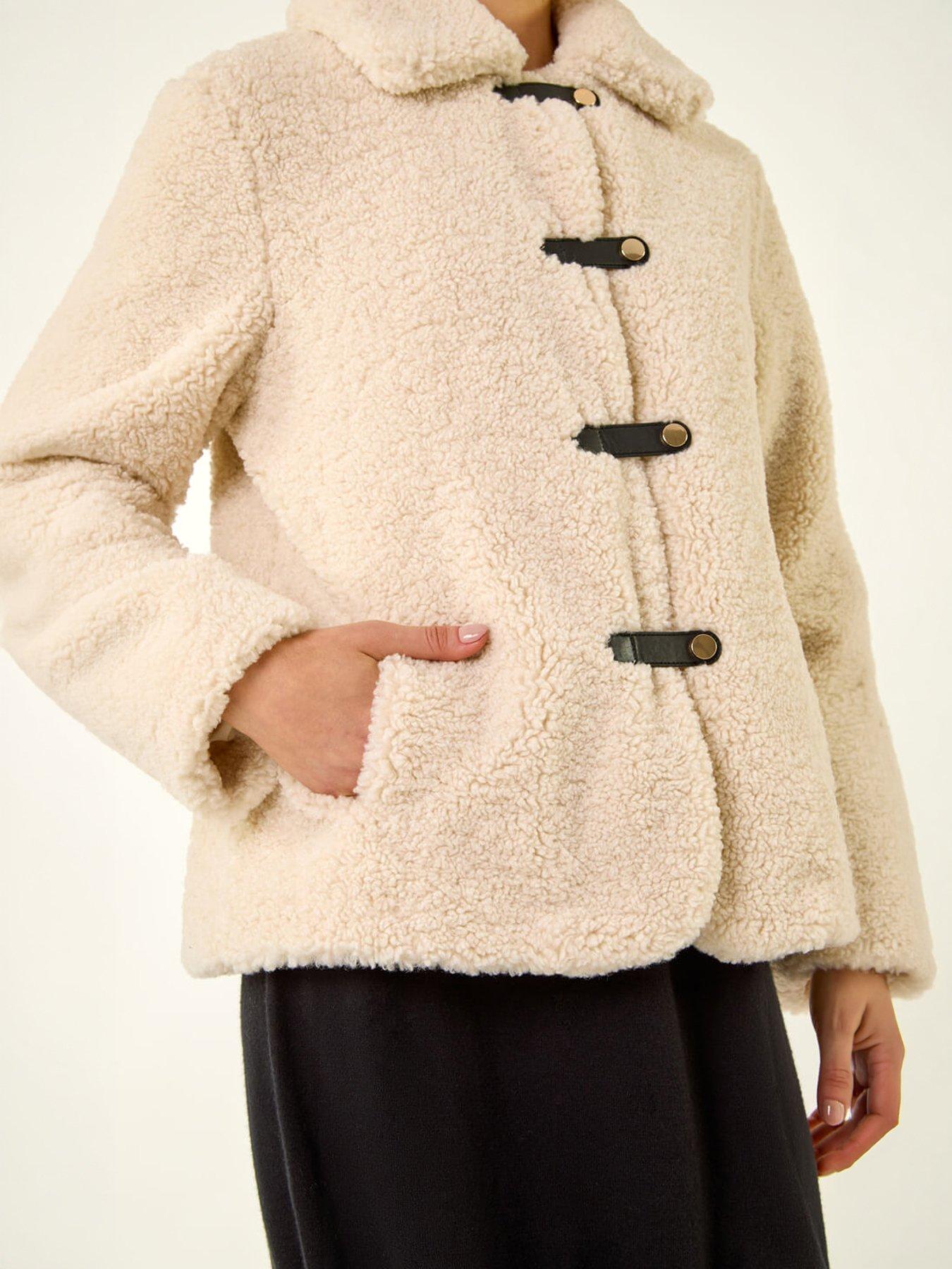 Image 5 of 5 of Roman Textured Borg Collared Jacket